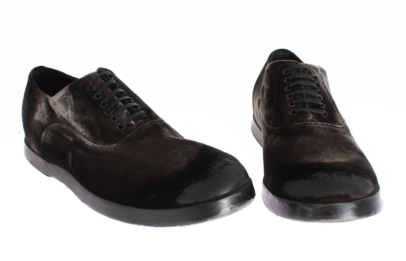 22091.jpg Elegant Brown Velvet Vintage Lace-Up Shoes - Image 3
