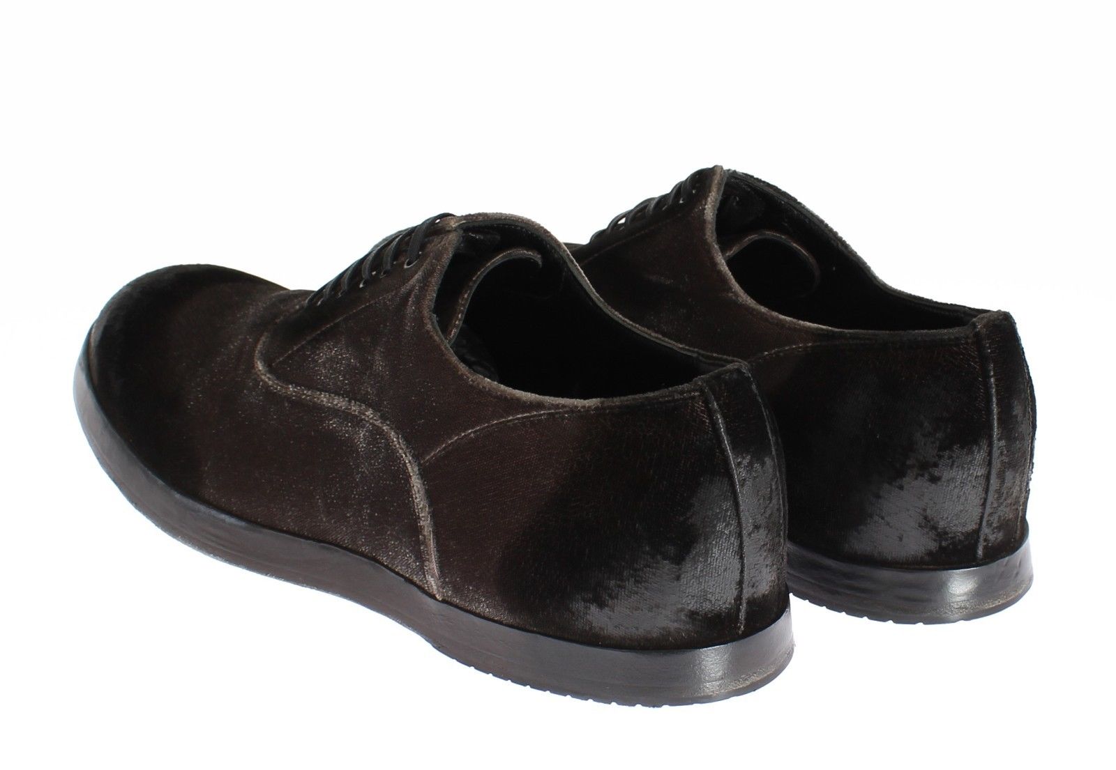 22093.jpg Elegant Brown Velvet Vintage Lace-Up Shoes - Image 5