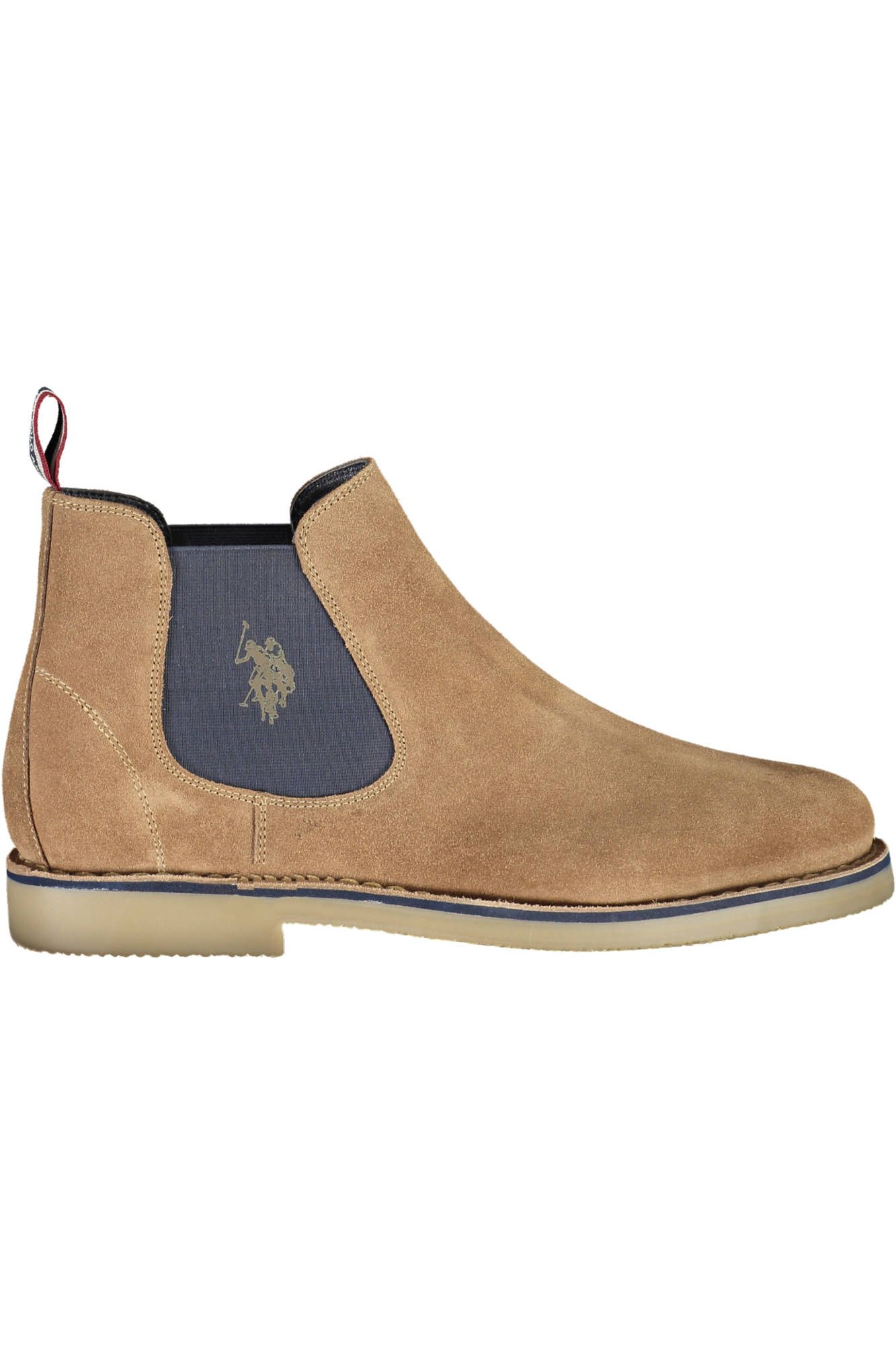 Beige Polyester Men Ankle Boot