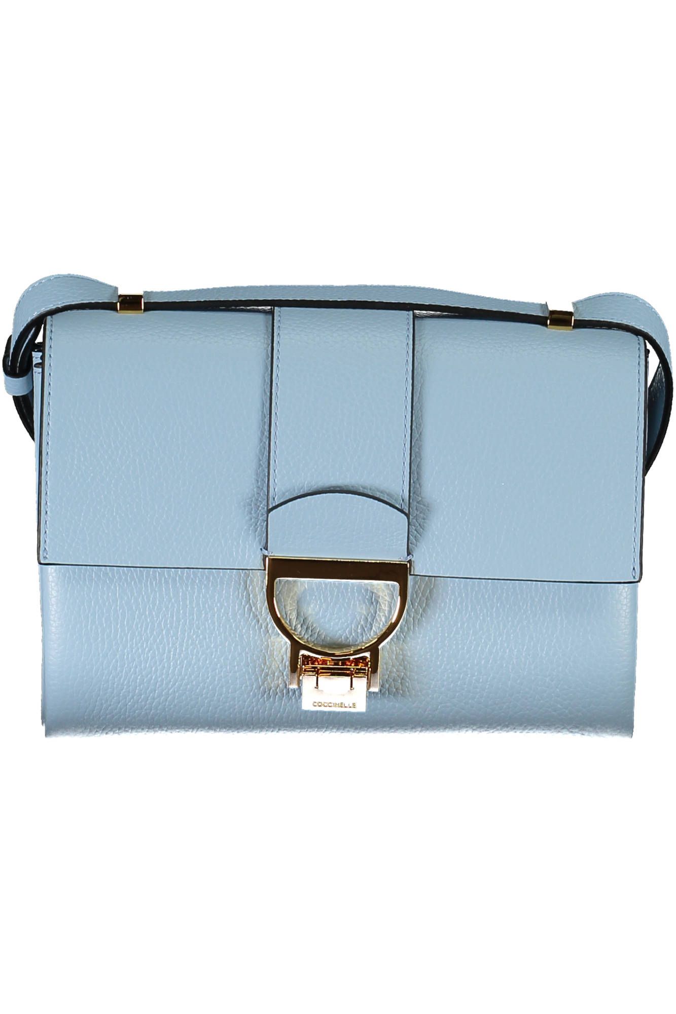 Light Blue Leather Women Handbag