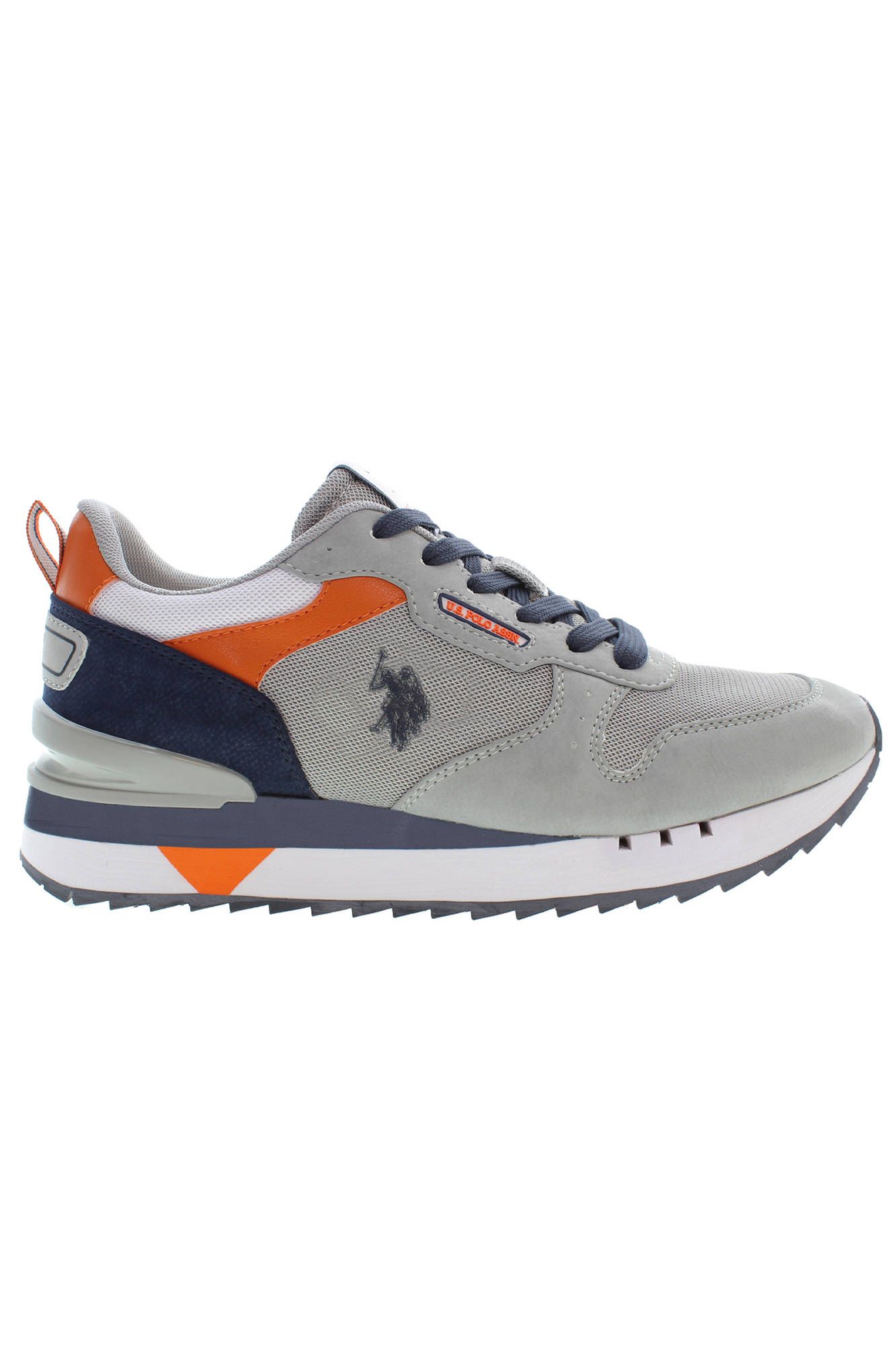 Gray Polyester Men Sneaker