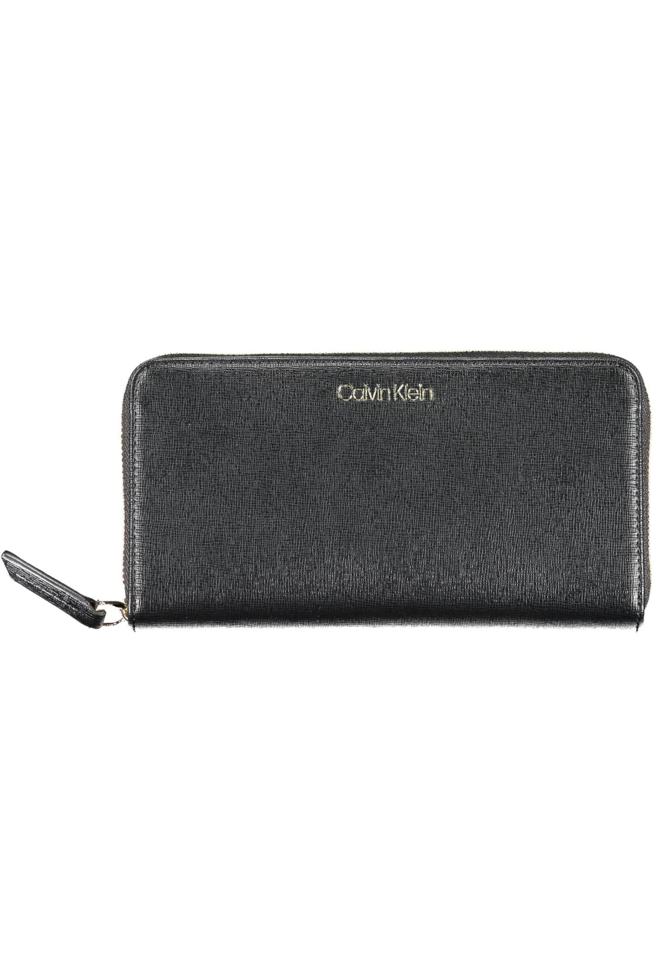 Black Polyurethane Women Wallet
