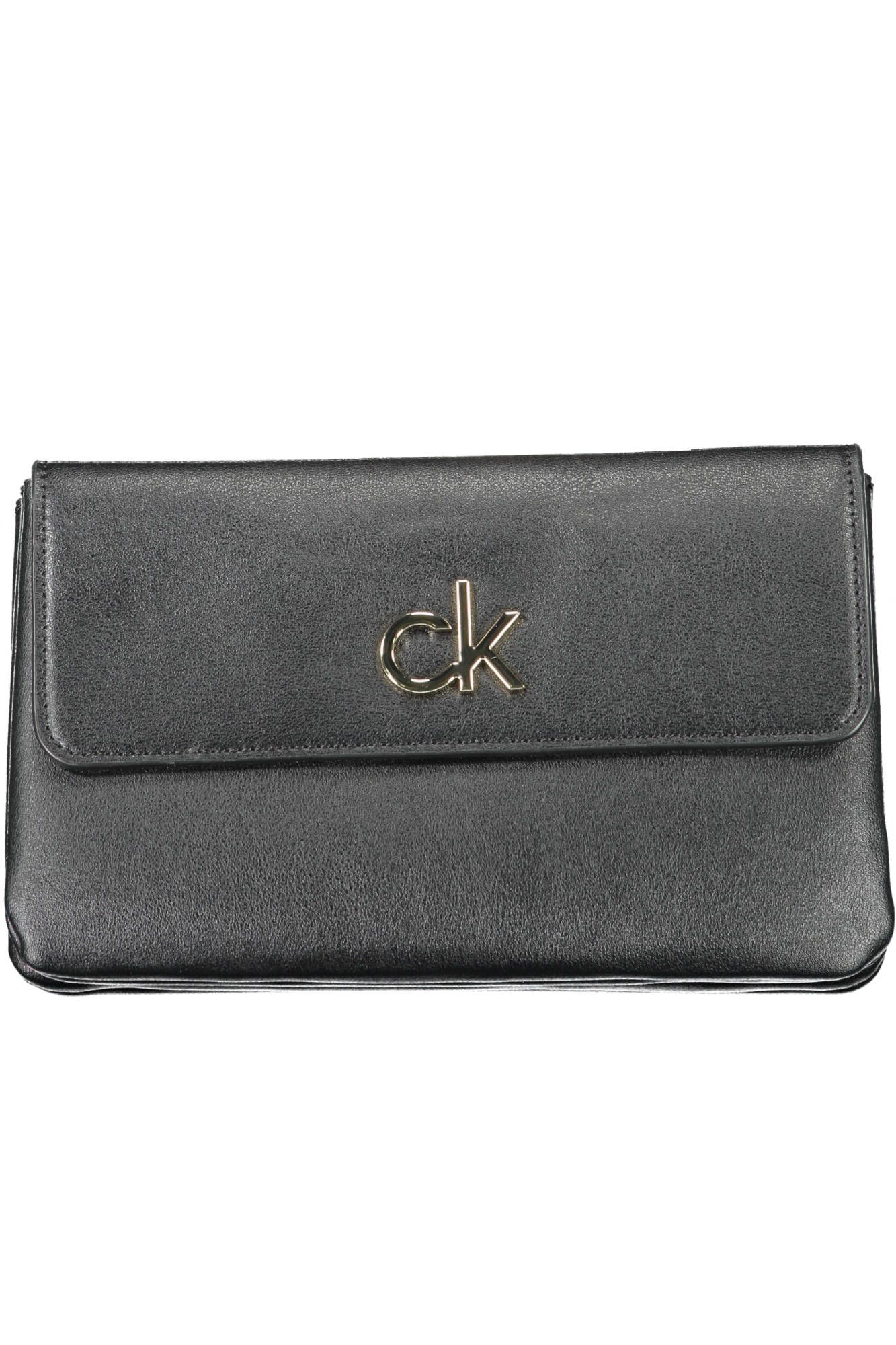 Black Polyester Women Handbag