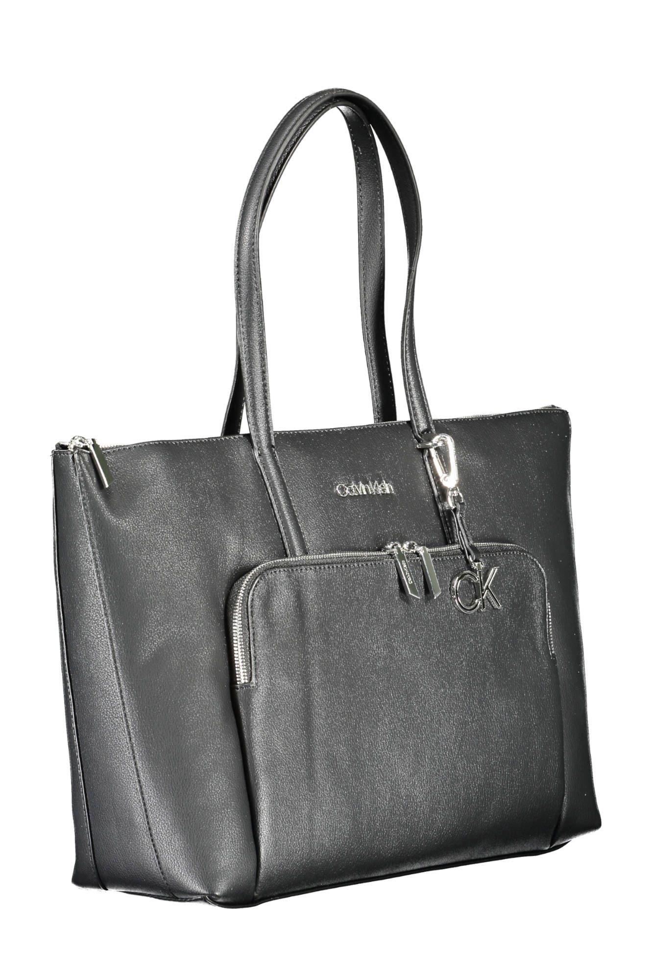 2376163.jpg Black Polyurethane Women Handbag - Image 3