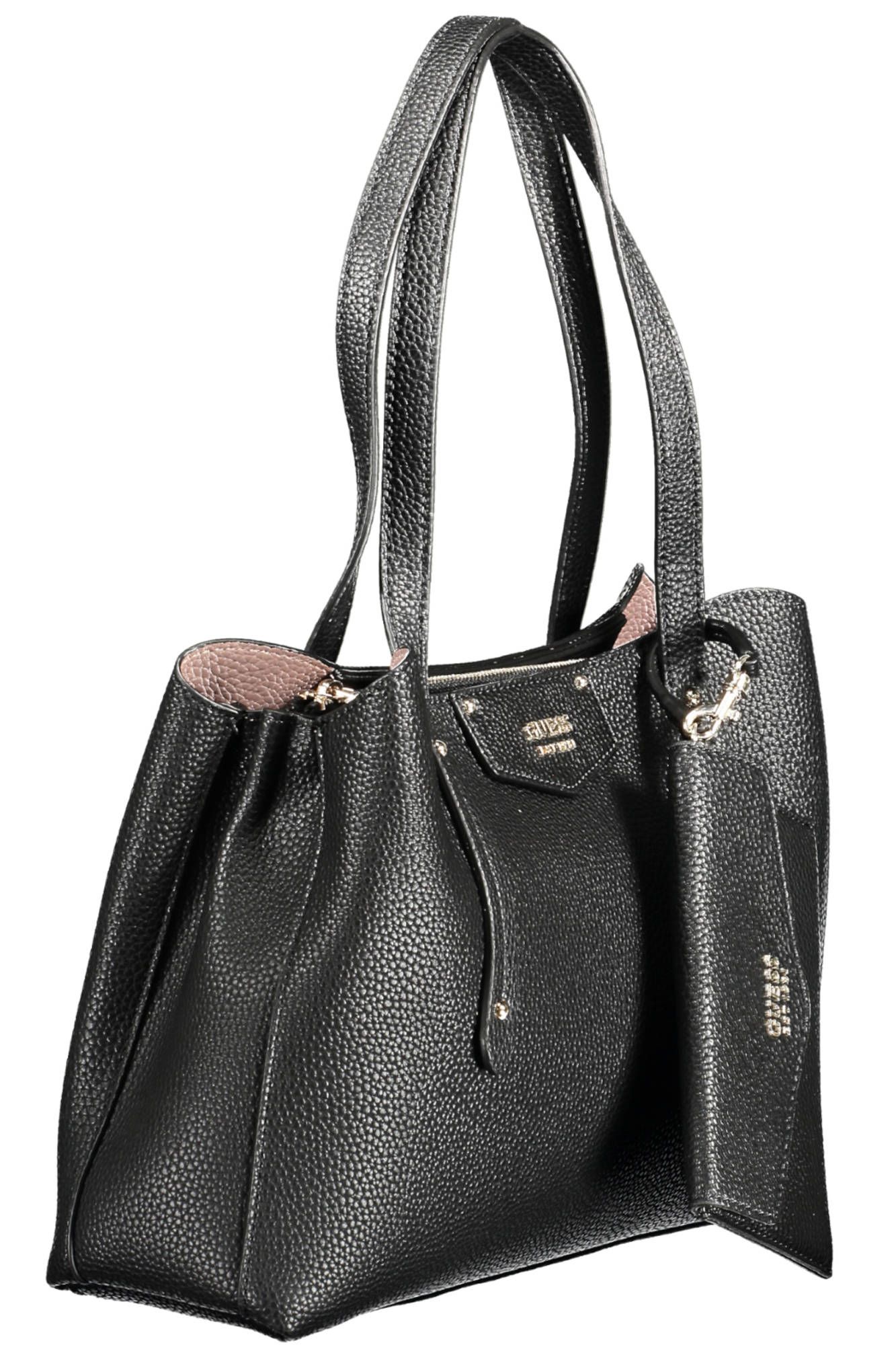 2378486.jpg Black Polyethylene Women Handbag - Image 3