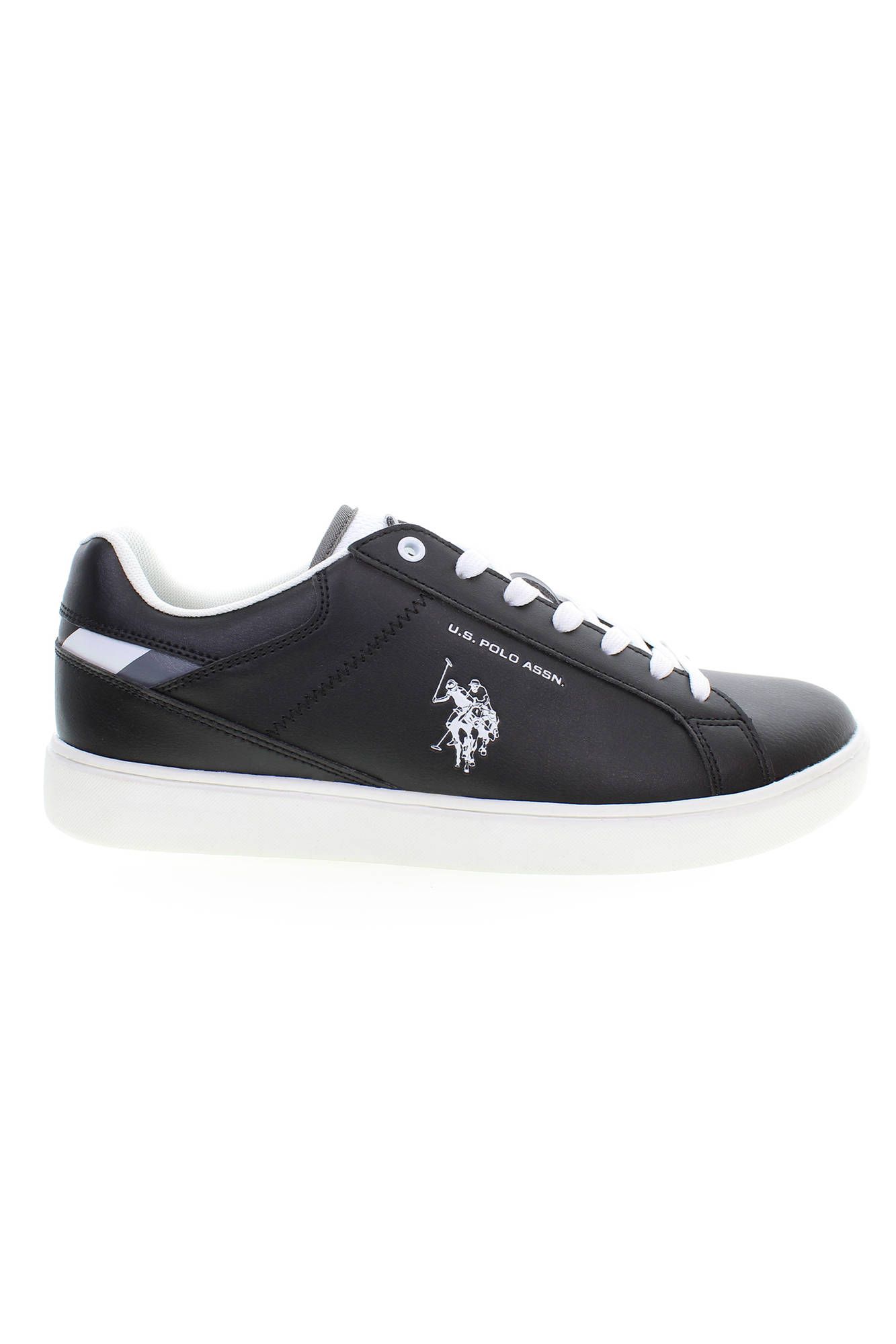 Black Polyester Men Sneaker