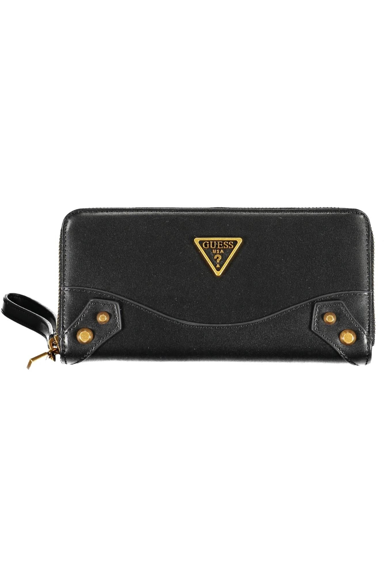 Black Polyurethane Women Wallet