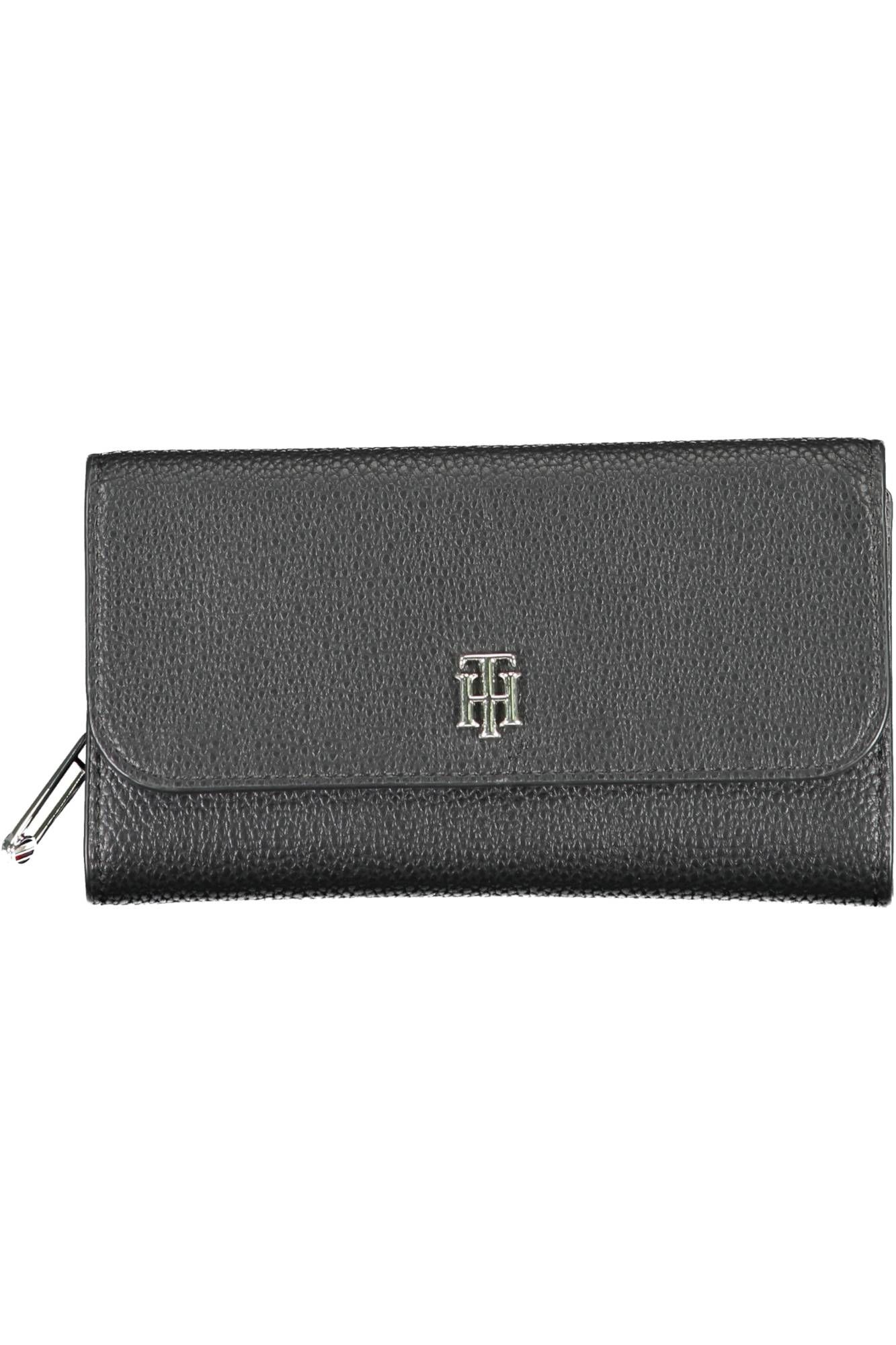 Black Polyurethane Women Wallet