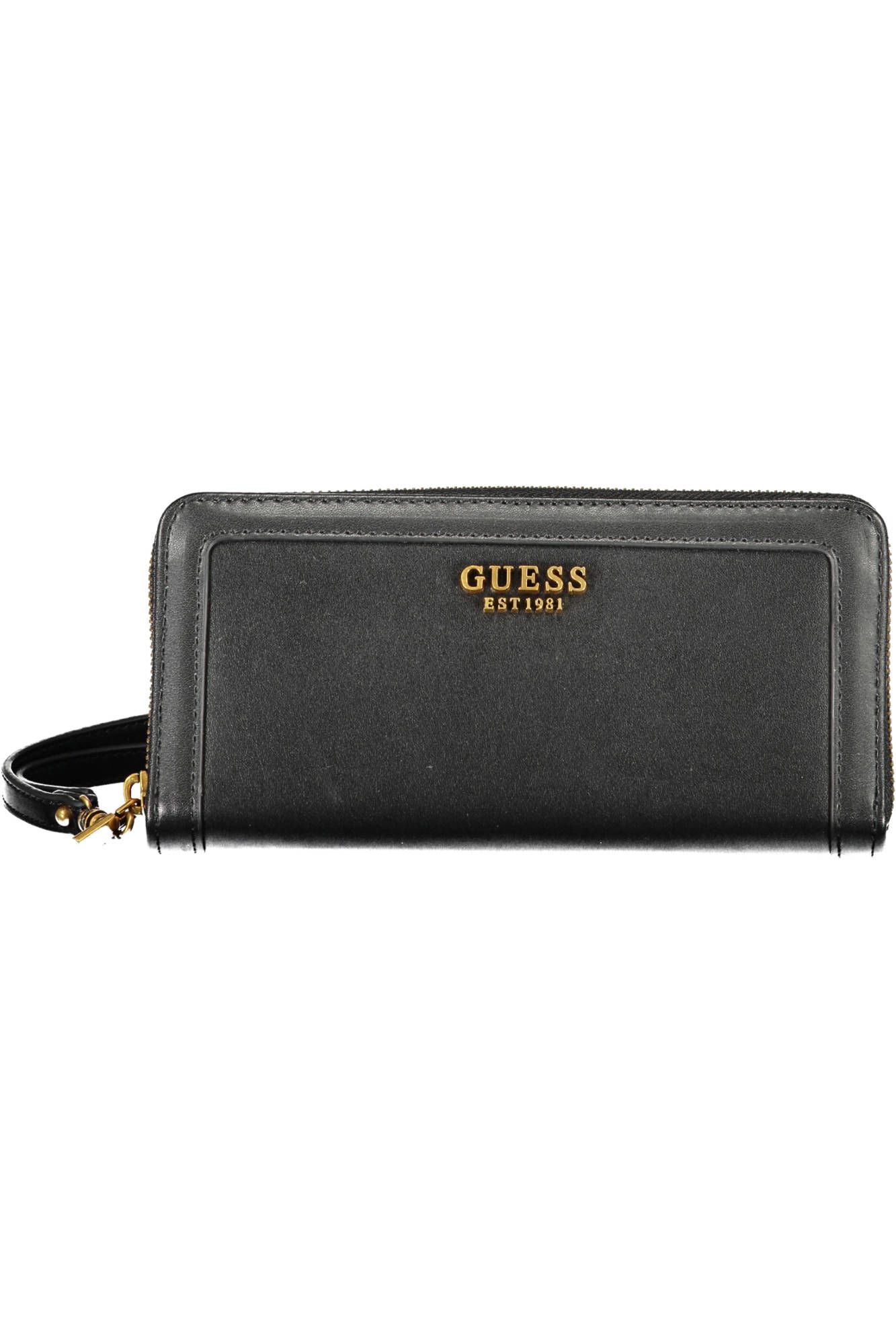 Black Polyurethane Women Wallet
