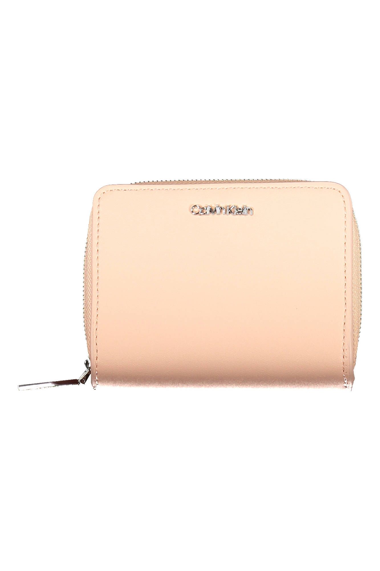 Pink Polyurethane Women Wallet