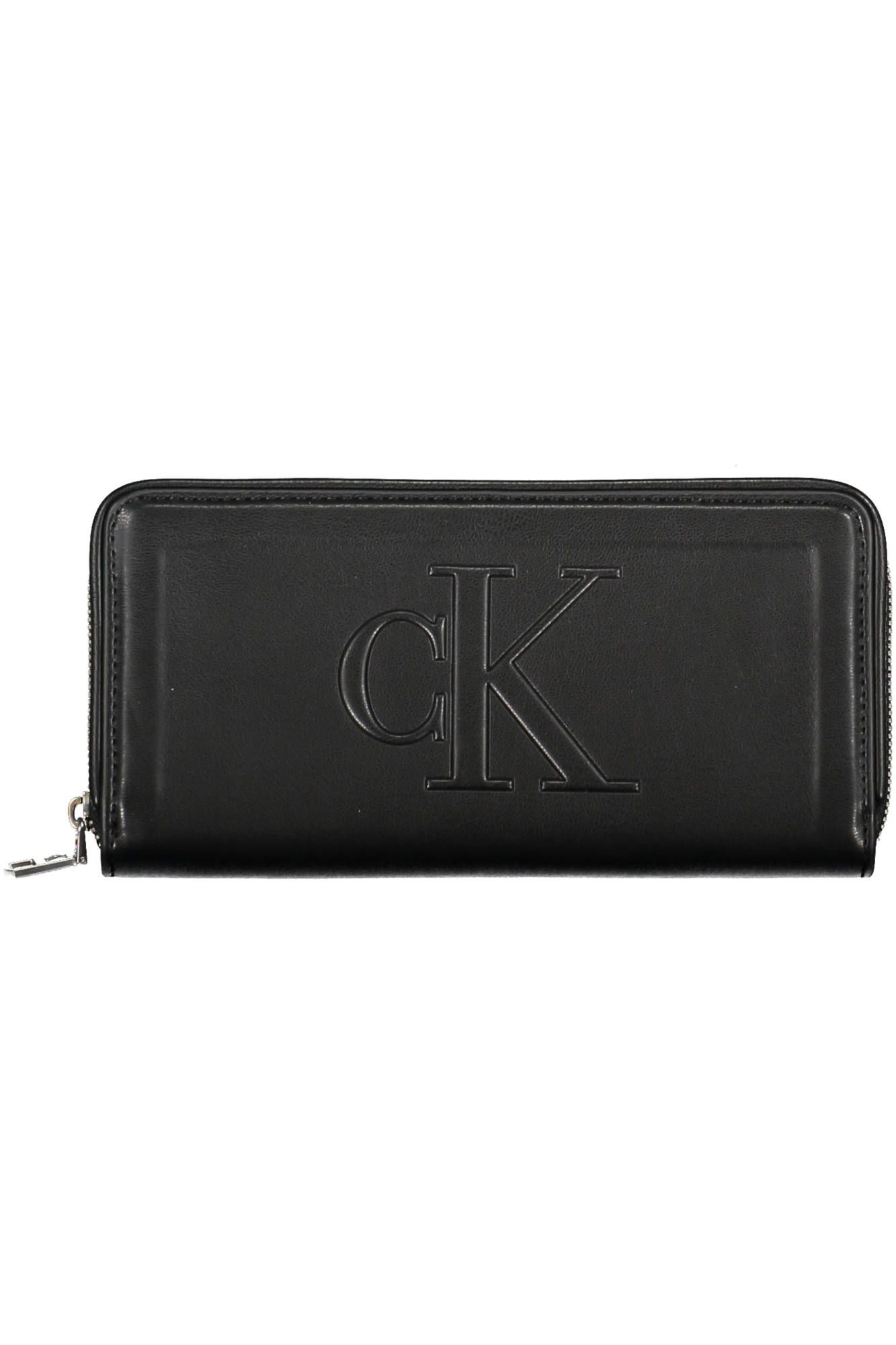 Black Polyurethane Women Wallet