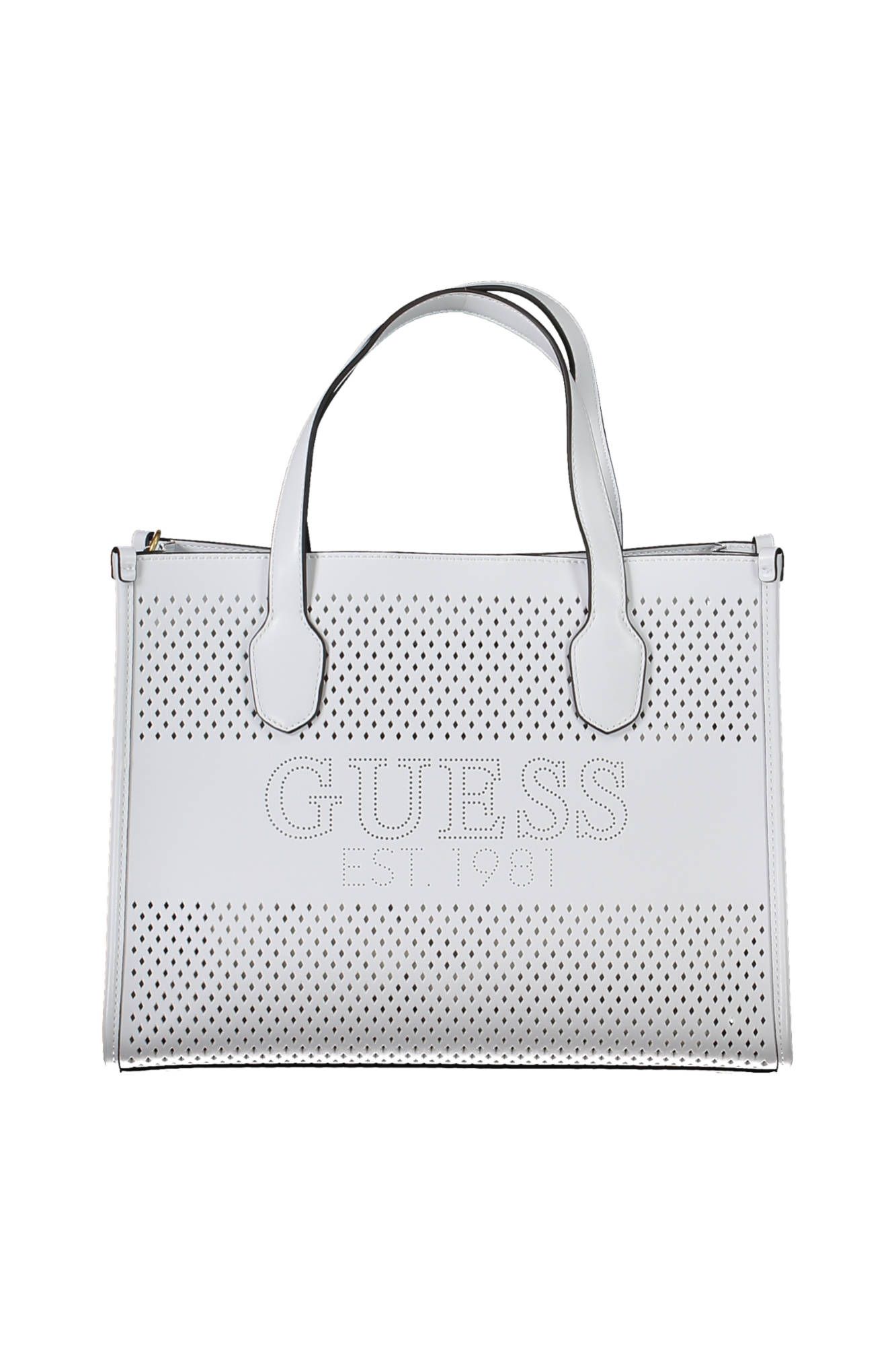 White Polyurethane Women Handbag