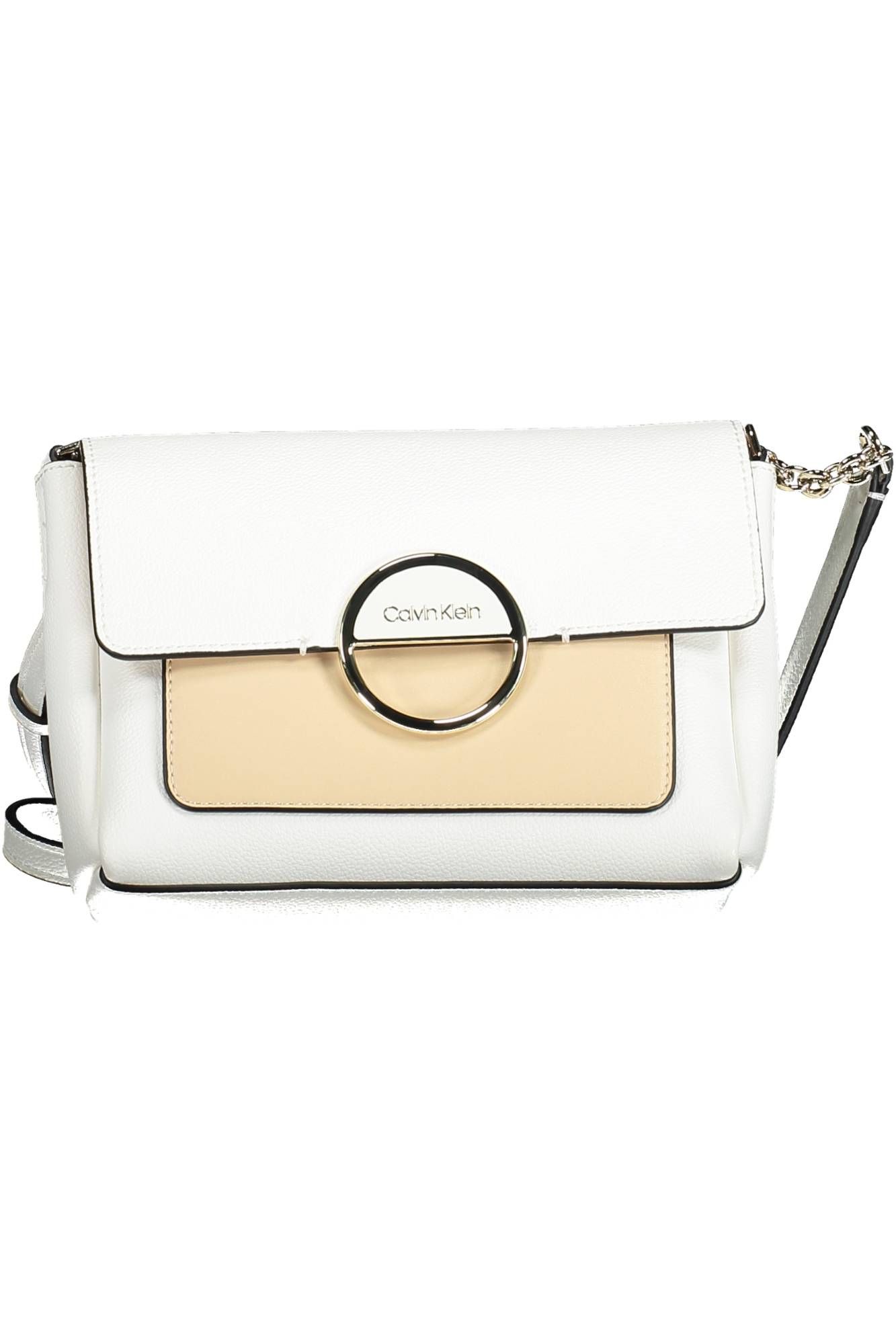 White Polyurethane Women Handbag