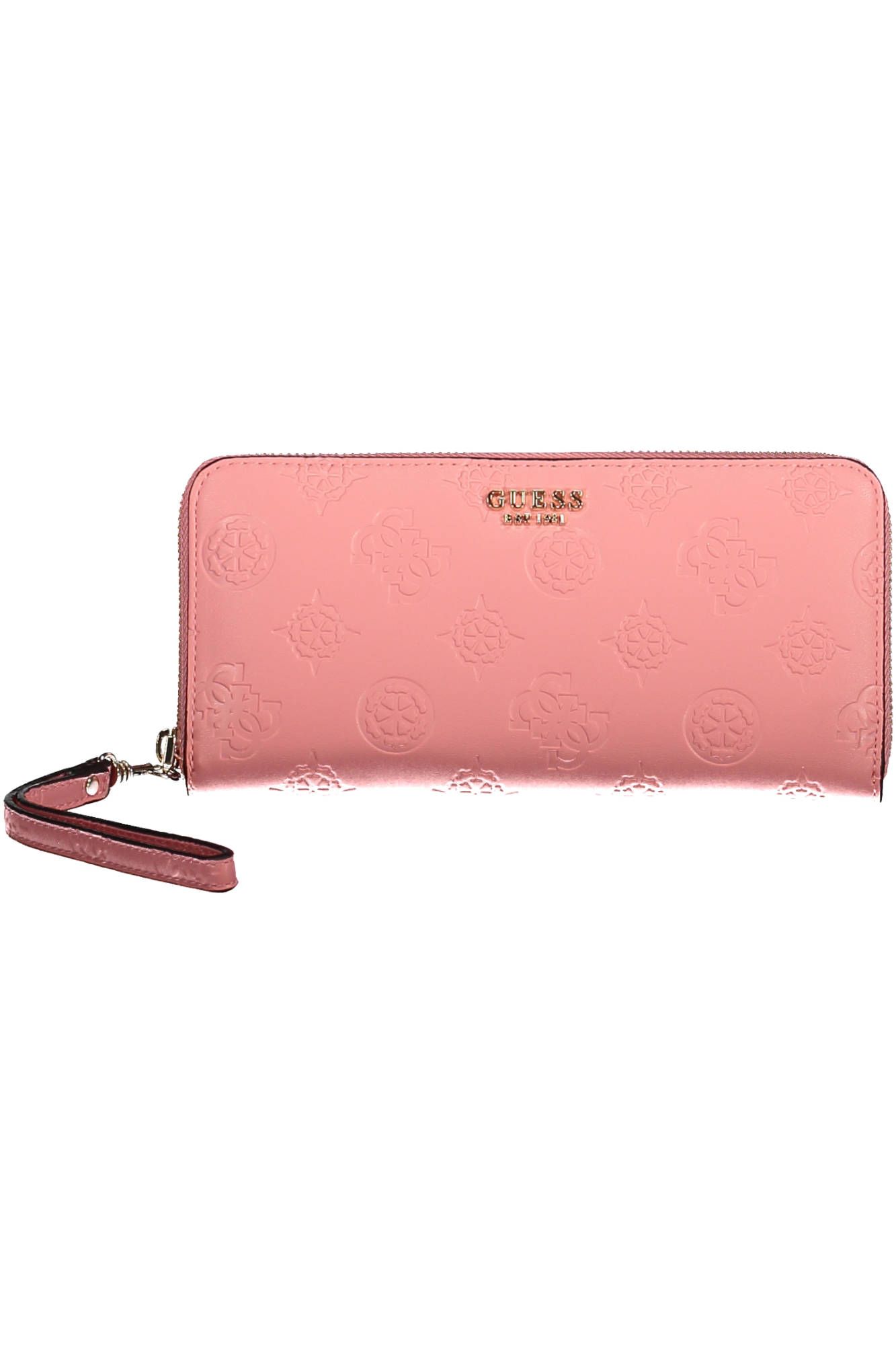 Pink Polyurethane Women Wallet