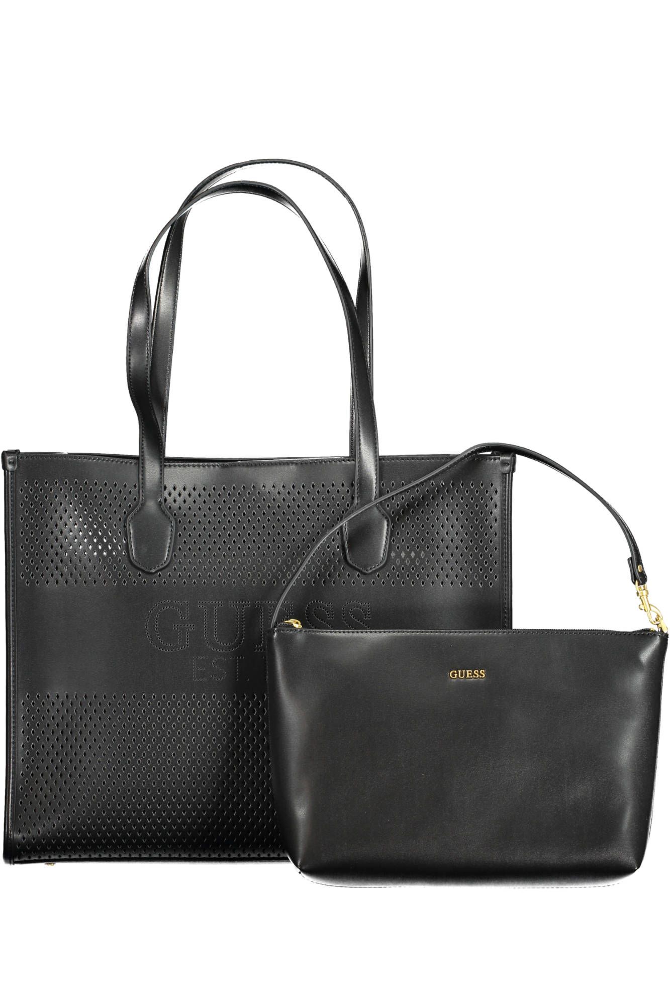 2394632.jpg Black Polyethylene Women Handbag - Image 3