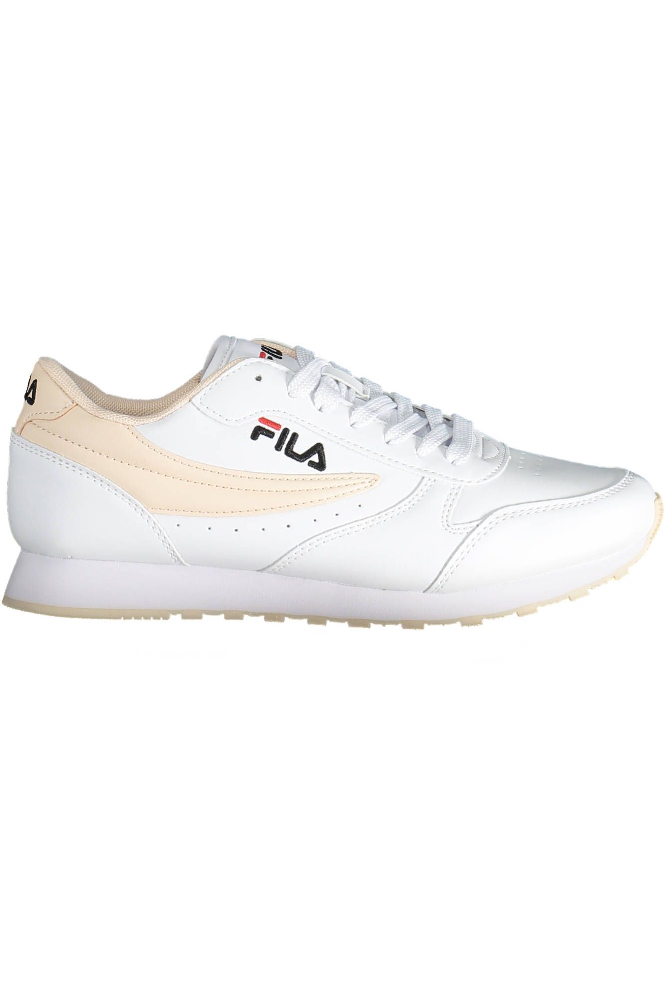 White Polyurethane Women Sneaker
