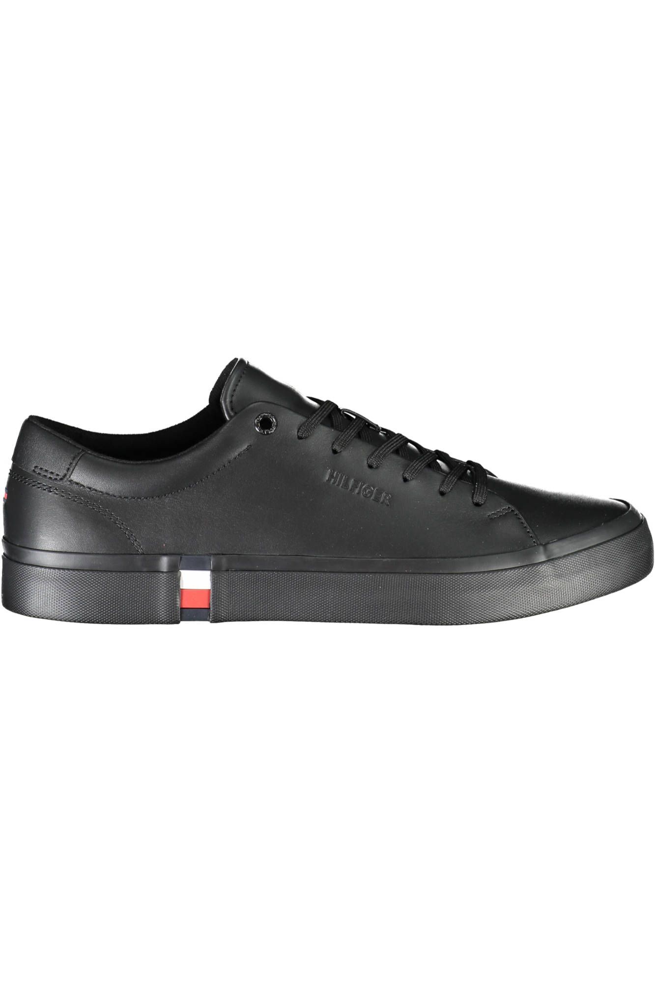 Black Polyester Men Sneaker