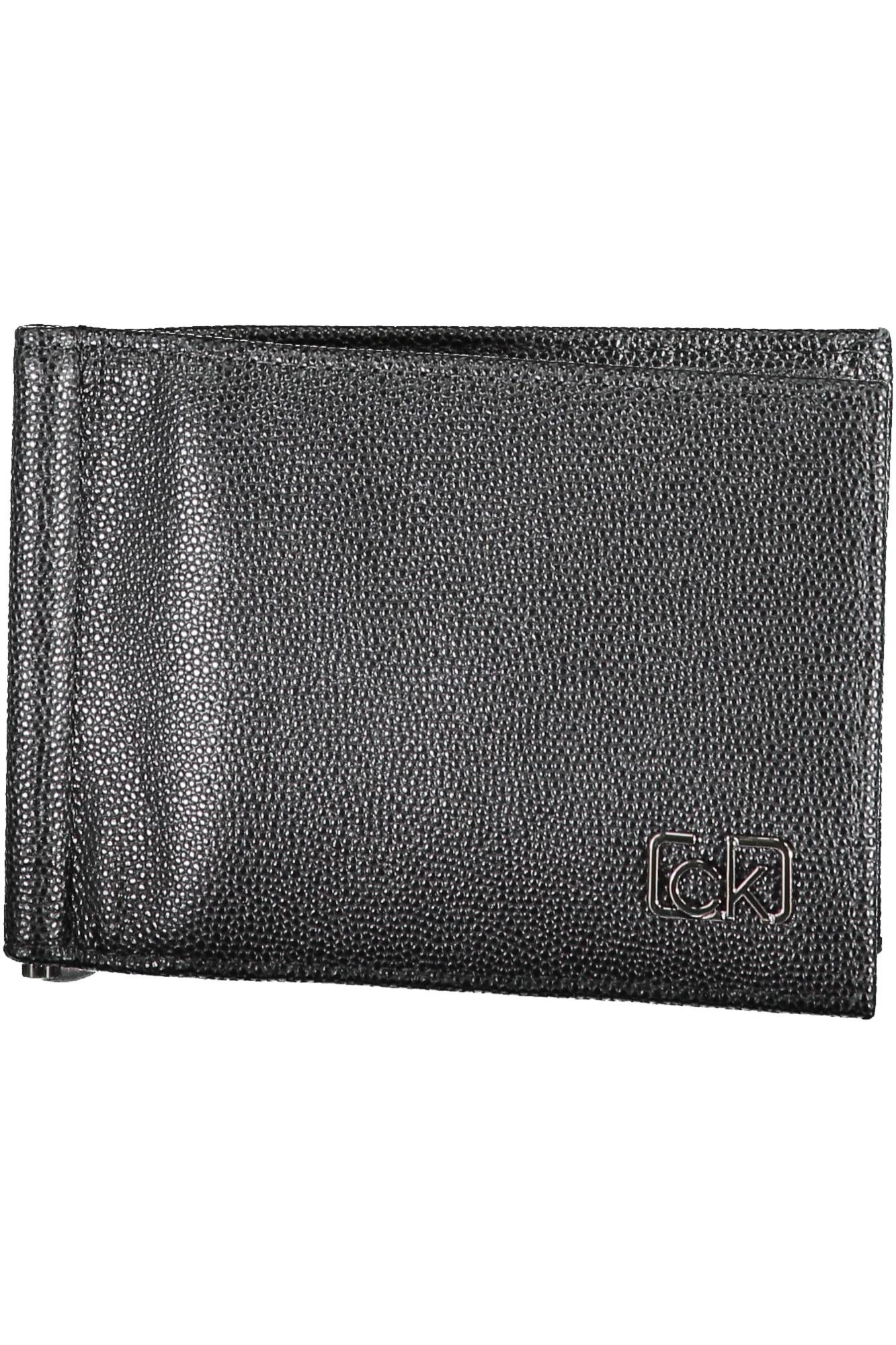 Black Polyurethane Men Wallet