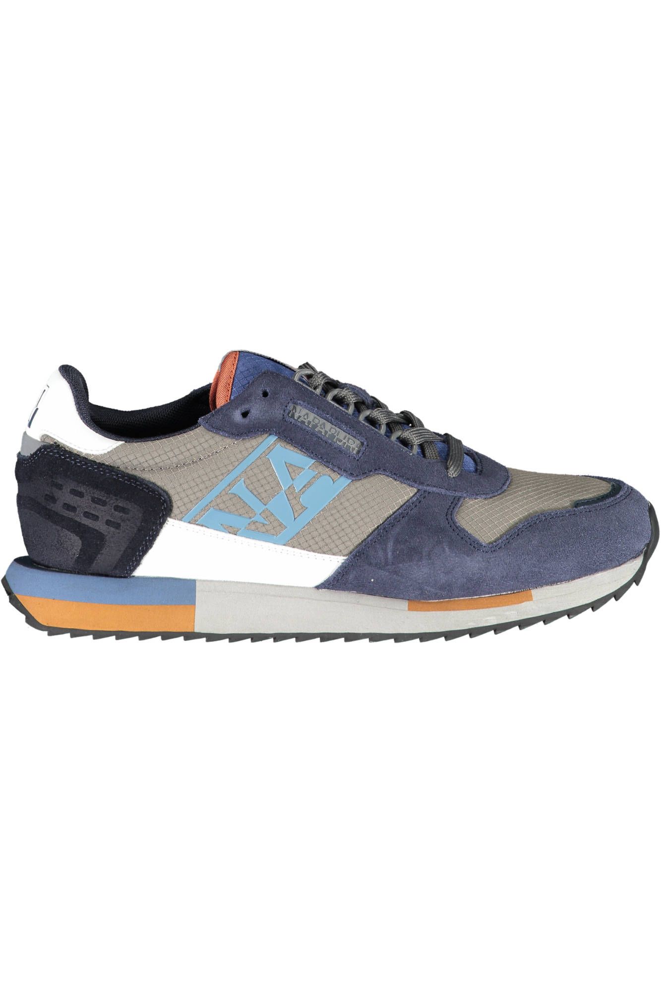 Blue Polyester Men Sneaker