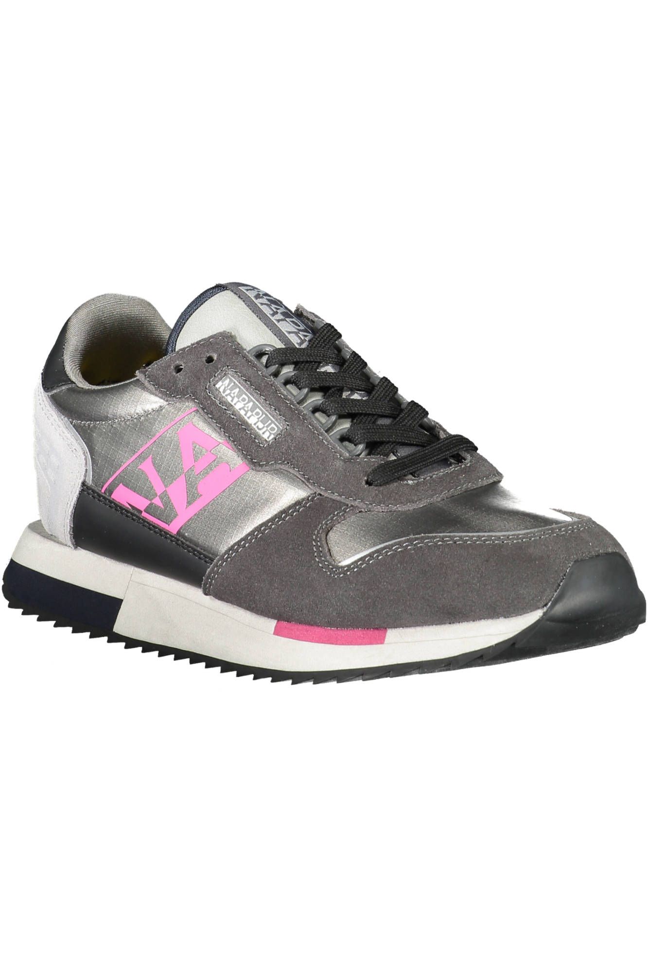 2453267.jpg Gray Polyester Women Sneaker - Image 2