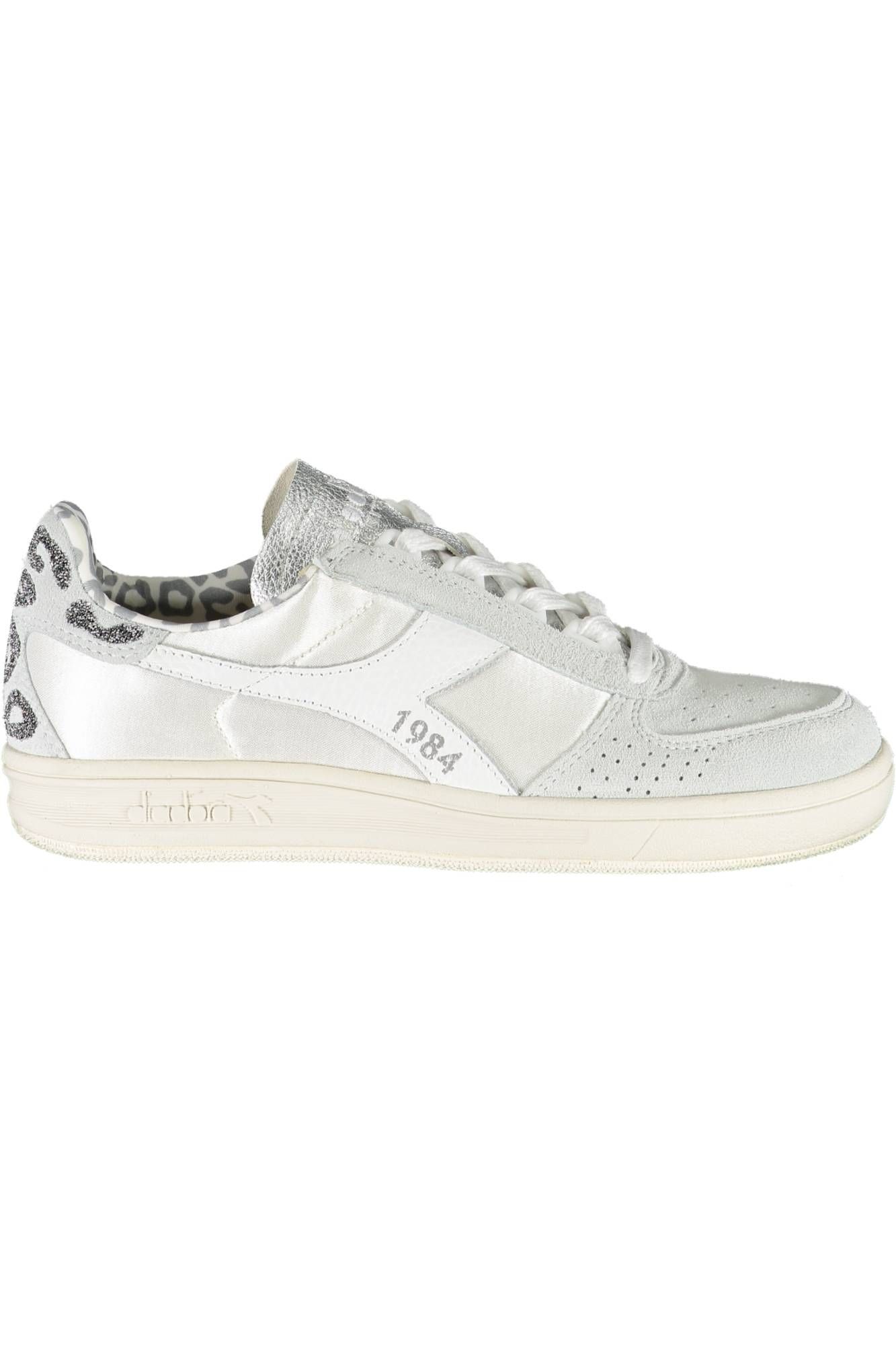 White Fabric Women Sneaker