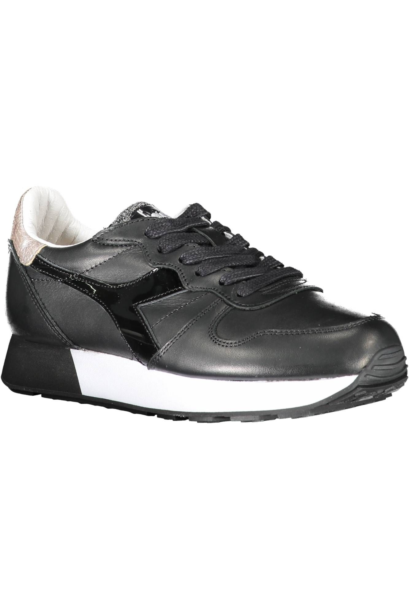 2454618.jpg Black Leather Women Sneaker - Image 2