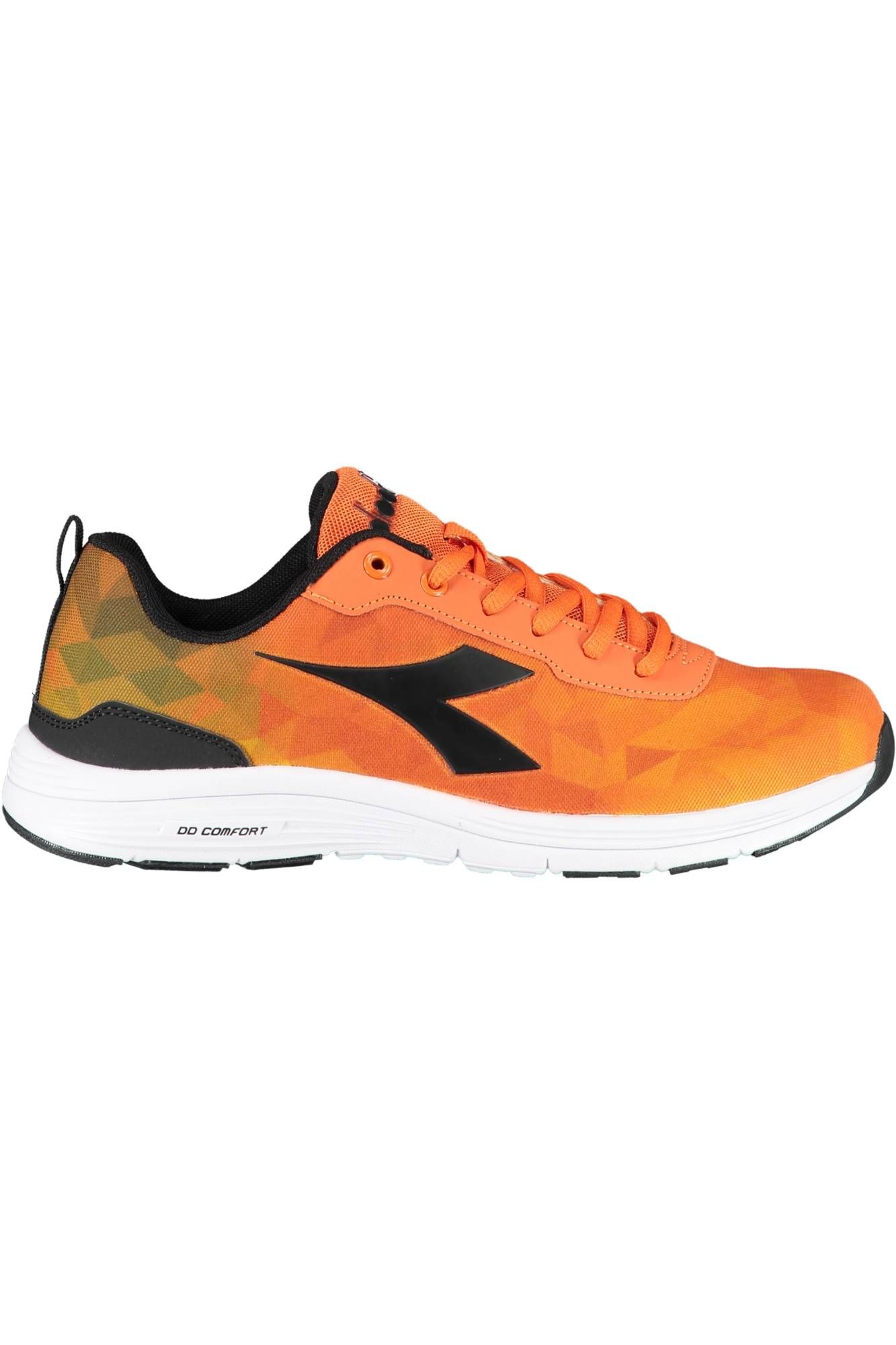 Orange Fabric Men Sneaker