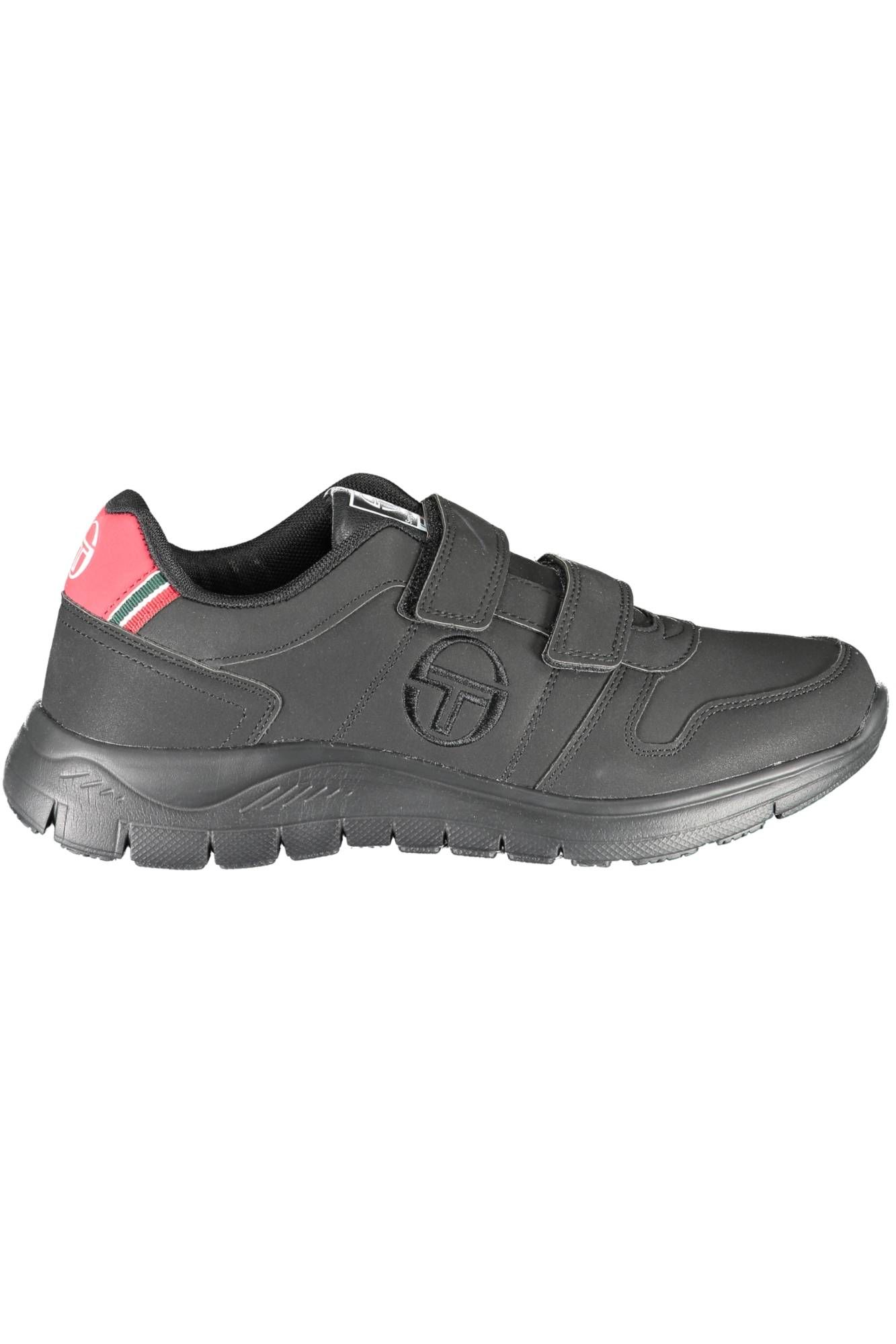 Black Polyester Men Sneaker