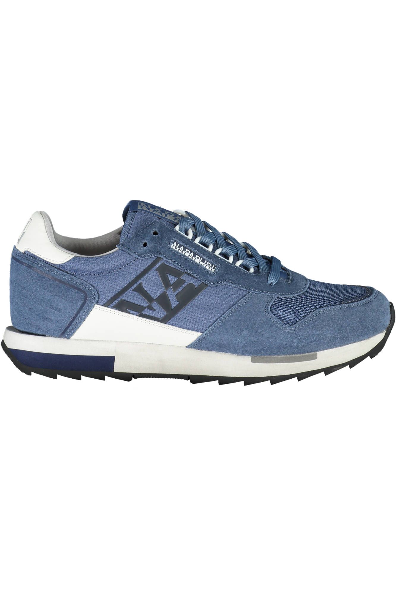 Blue Polyester Men Sneaker