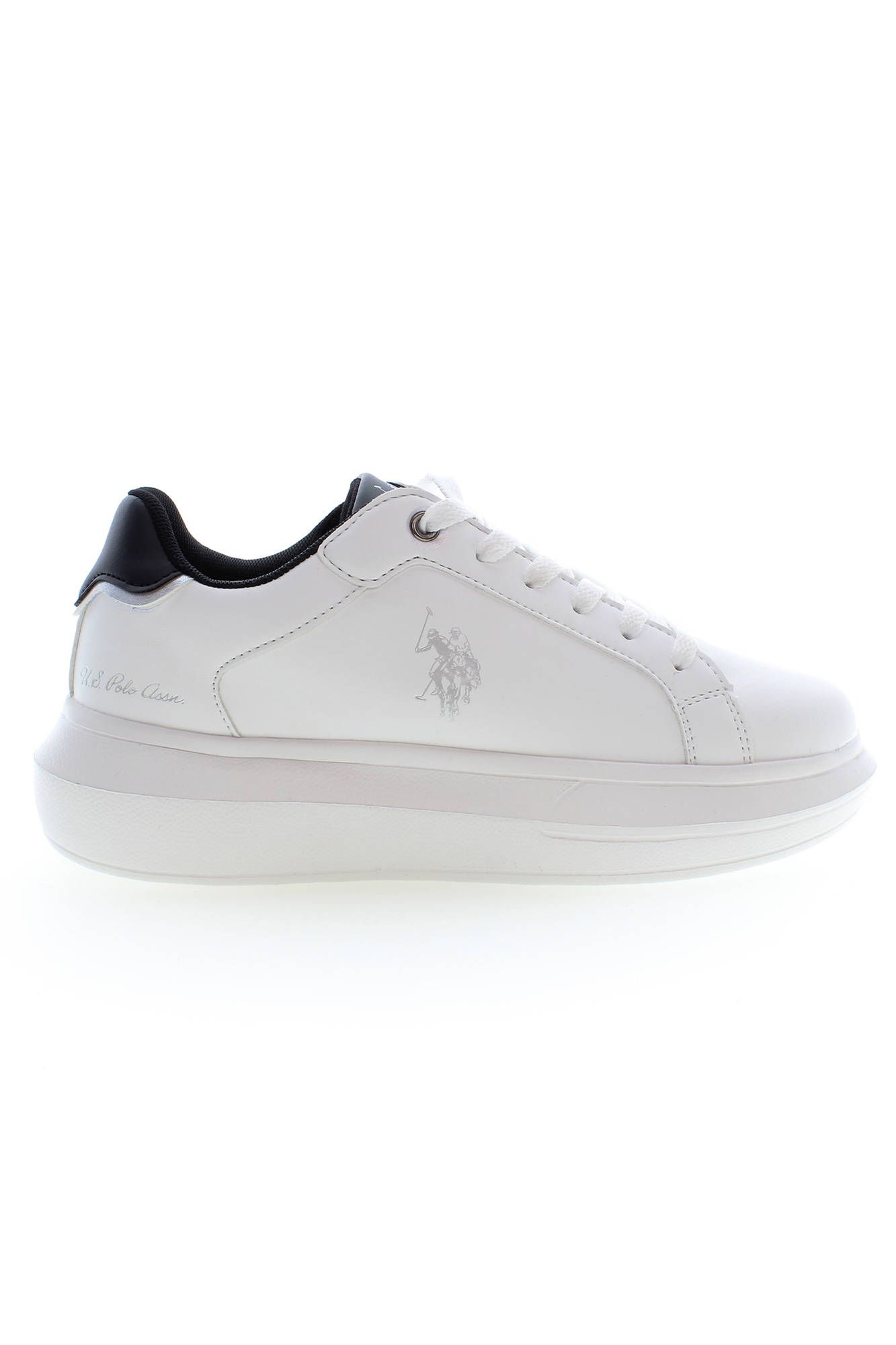White Polyester Women Sneaker