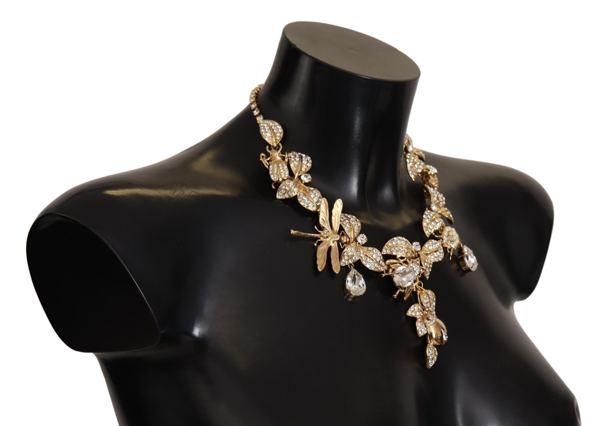2855642.jpg Elegant Sicily Floral Bug Statement Necklace - Image 2