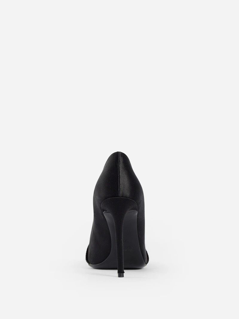 2870647.jpg Black Leather Women Pump - Image 2