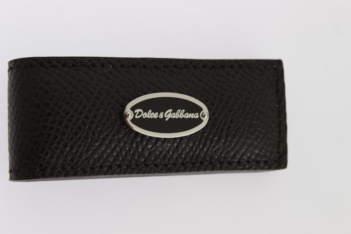 300193.jpg Elegant Brown Leather Money Clip - Image 4