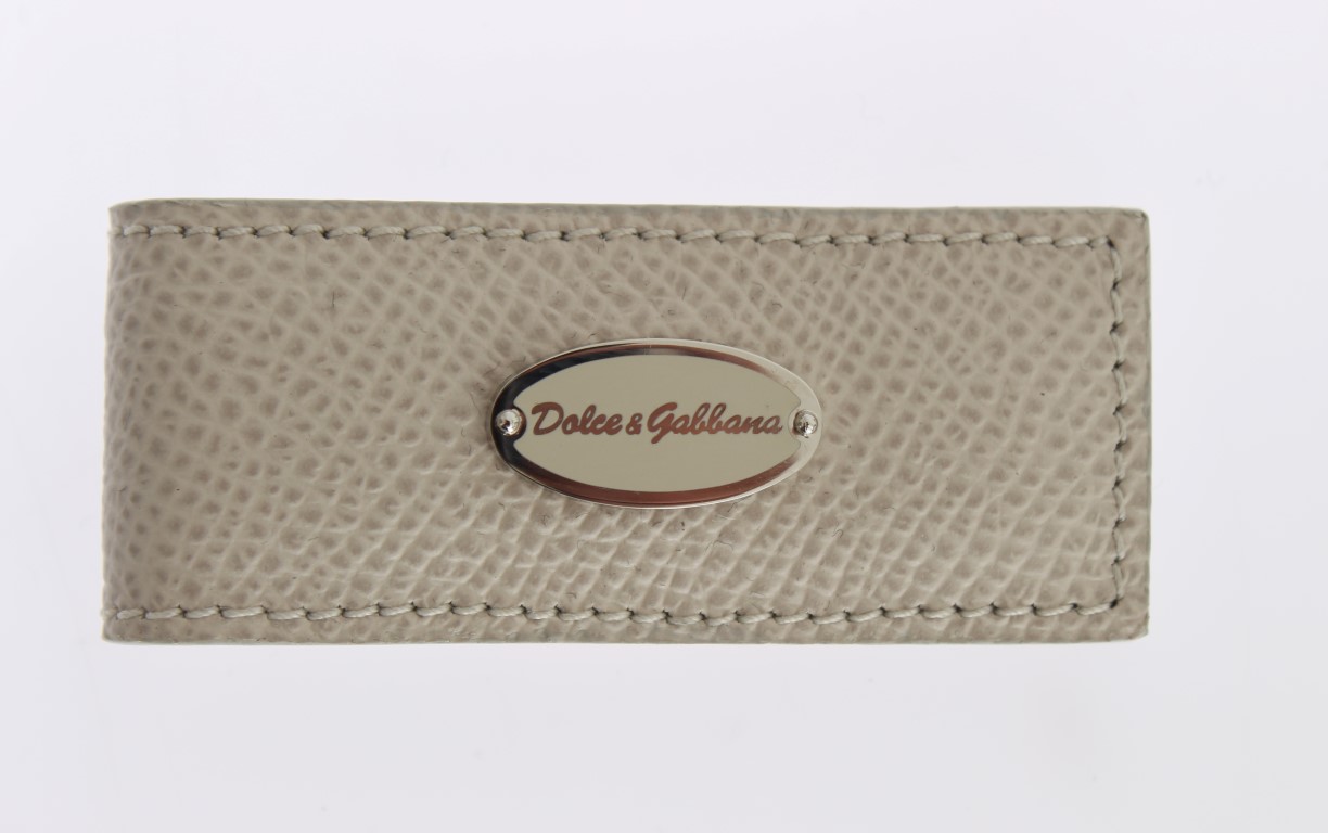 300200.jpg Elegant Beige Leather Money Clip - Image 4