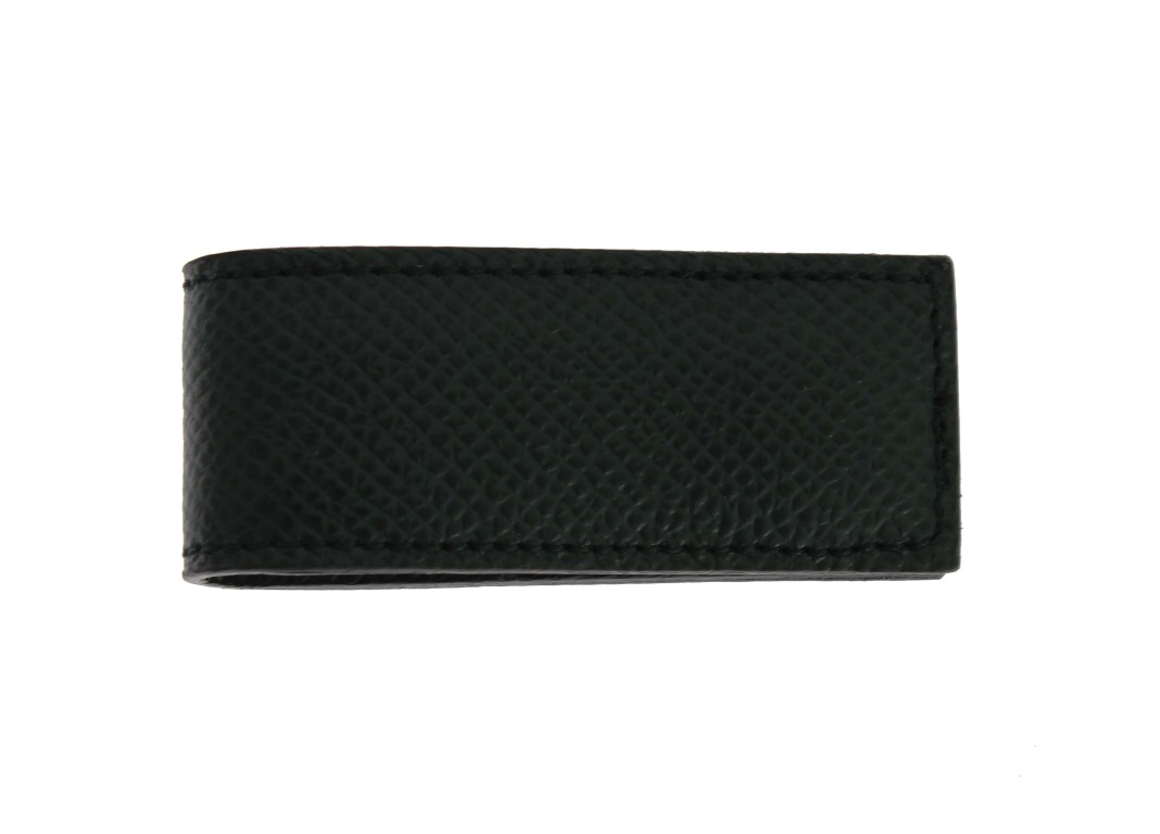 300206.jpg Elegant Green Leather Money Clip - Image 3
