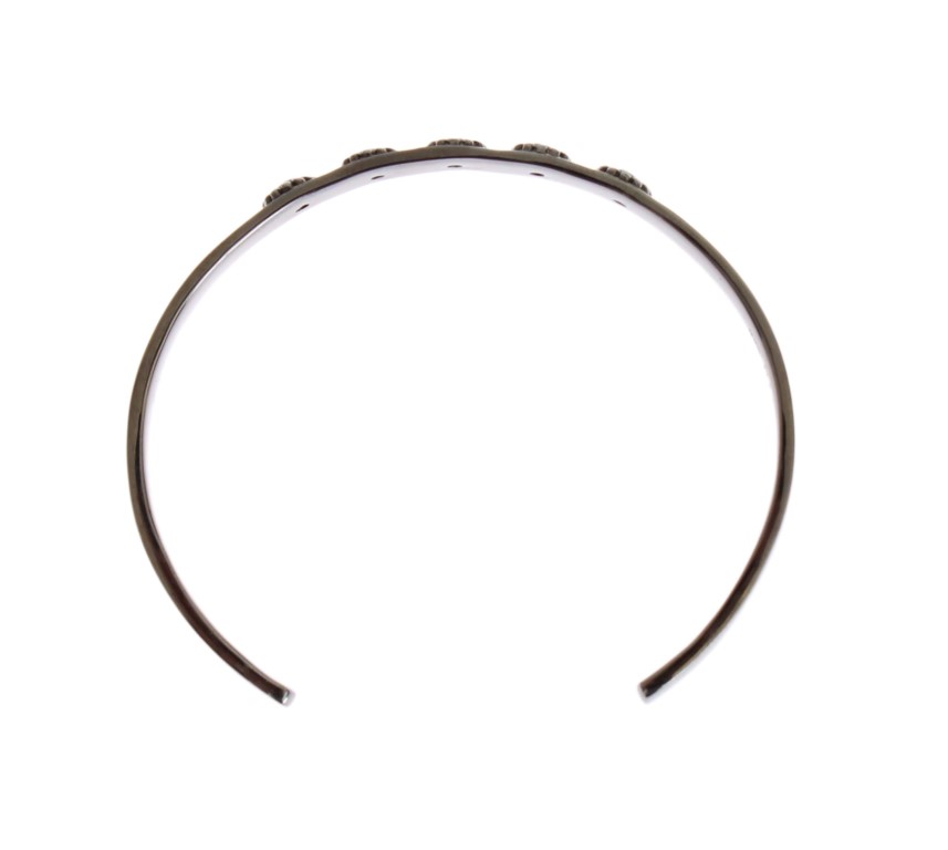 311212.jpg Chic Nialaya Silver CZ Bangle for Her - Image 4