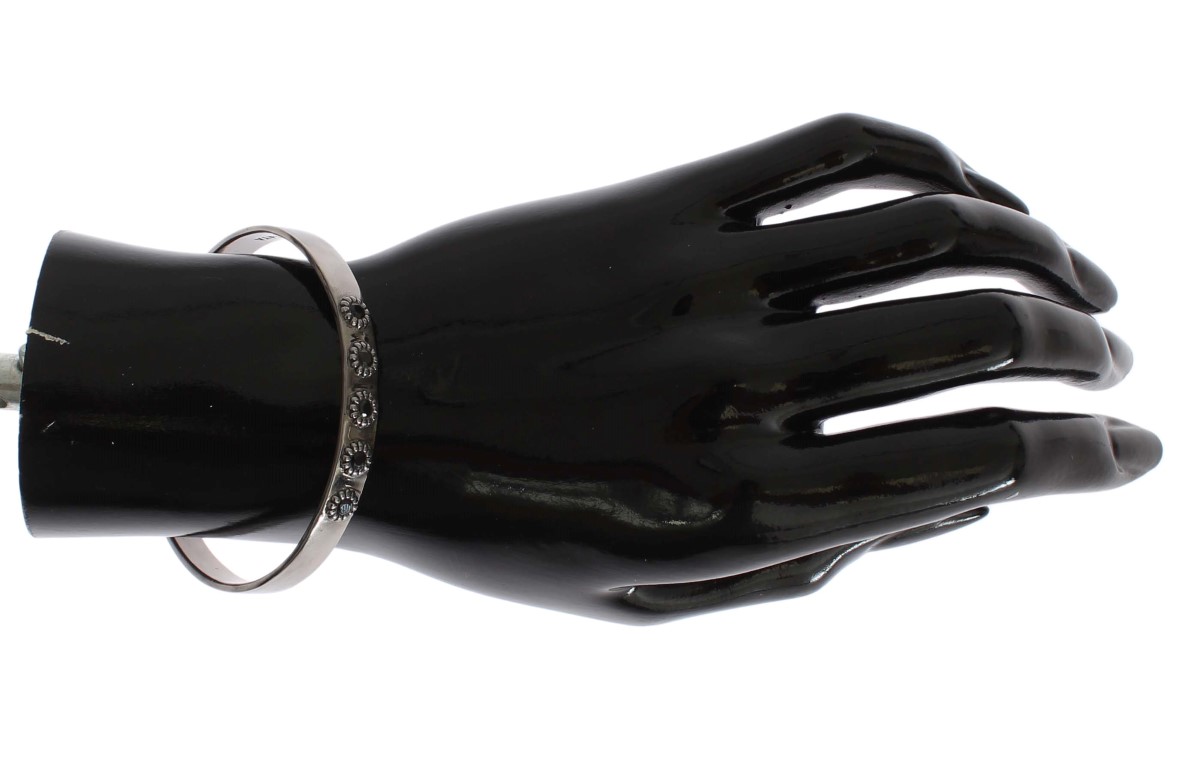 311213.jpg Chic Nialaya Silver CZ Bangle for Her - Image 5