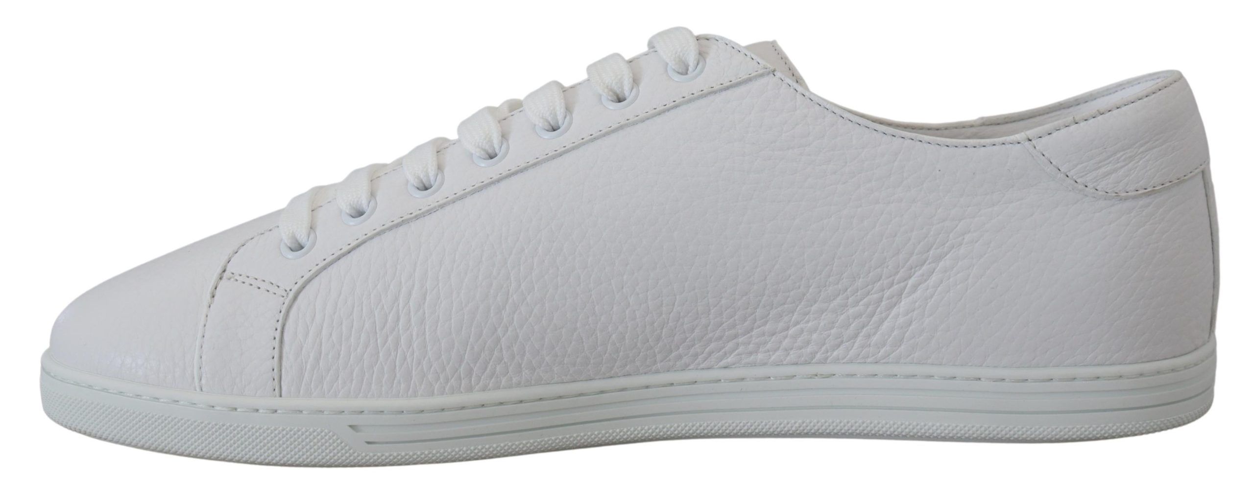 3579509.jpg Italian Leather White Low-Top Sneakers - Image 3