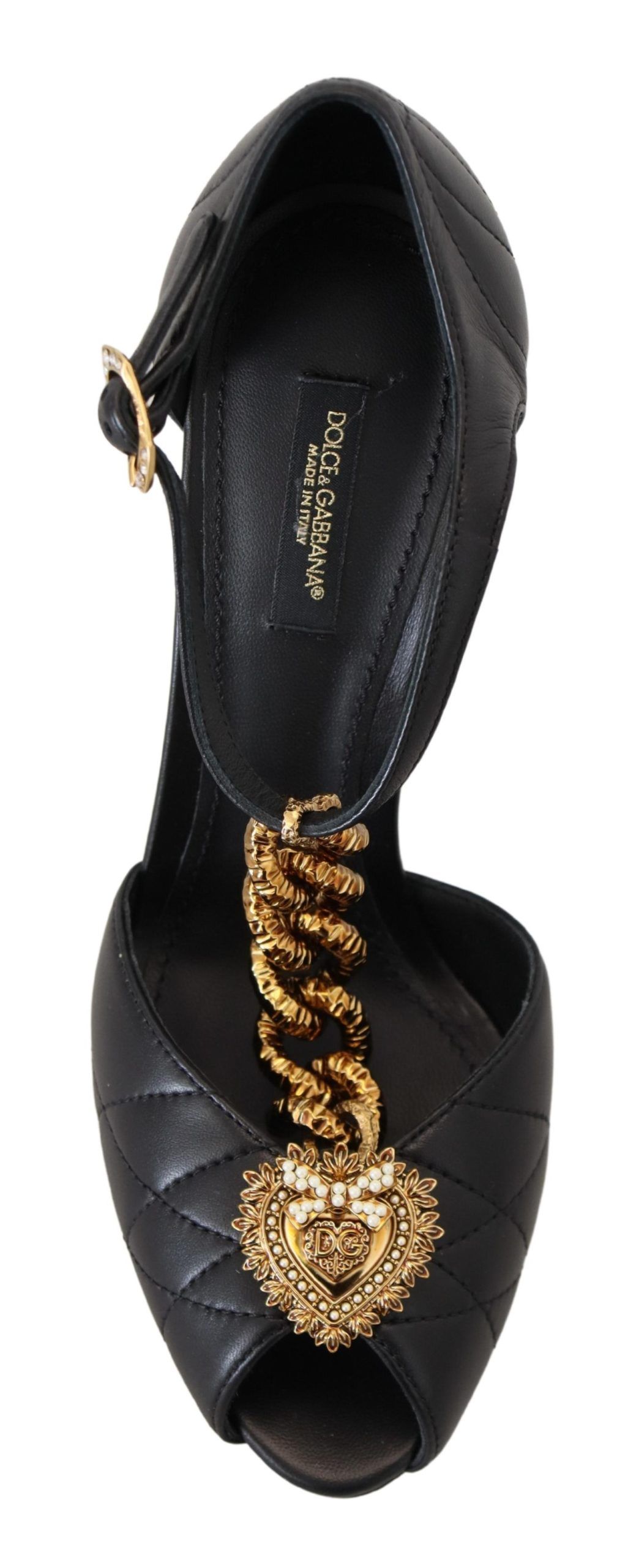 3579914.jpg Elegant Gold-Embellished Leather Sandals - Image 3