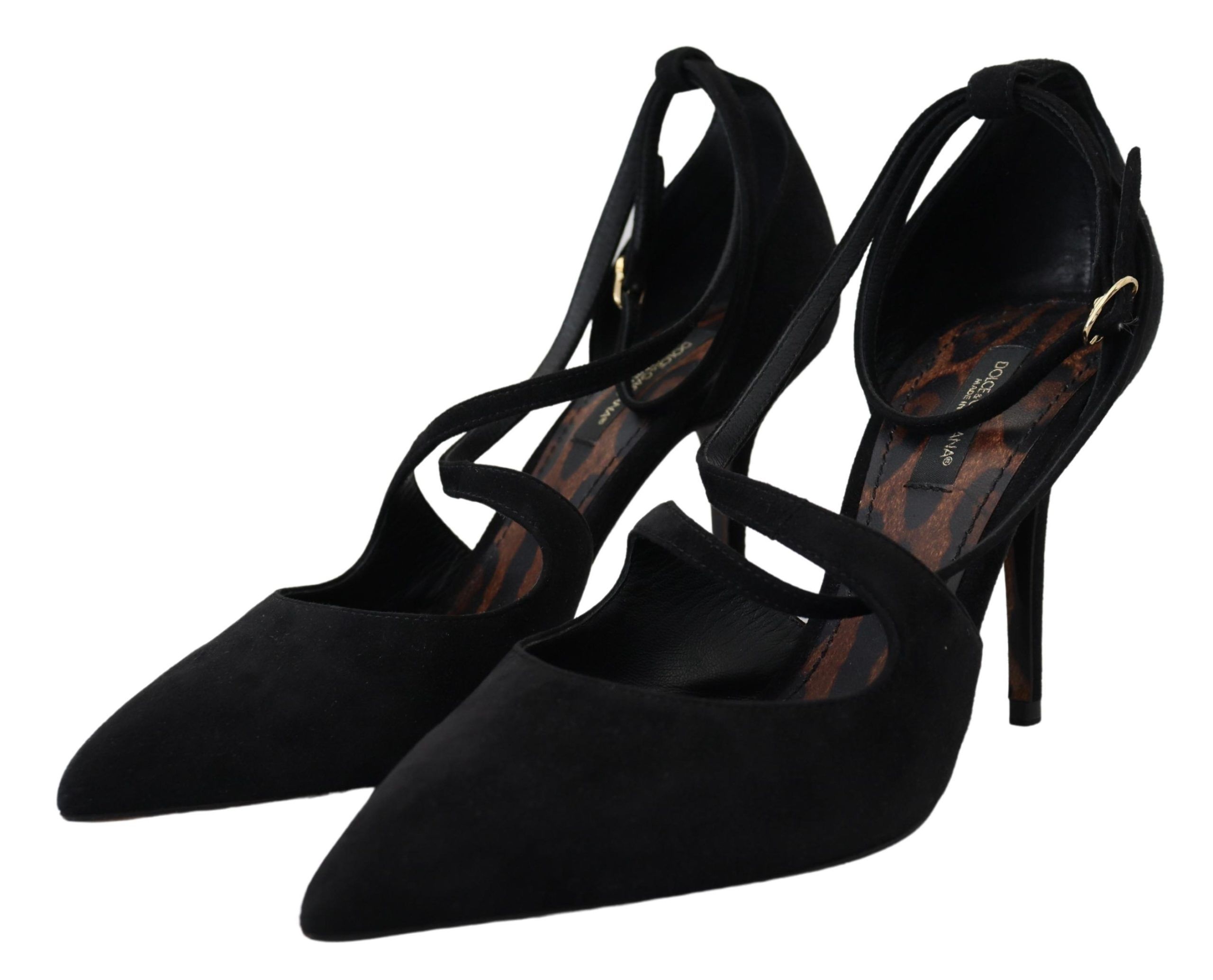 3582246.jpg Elegant Ankle Strap Suede Heels - Image 5