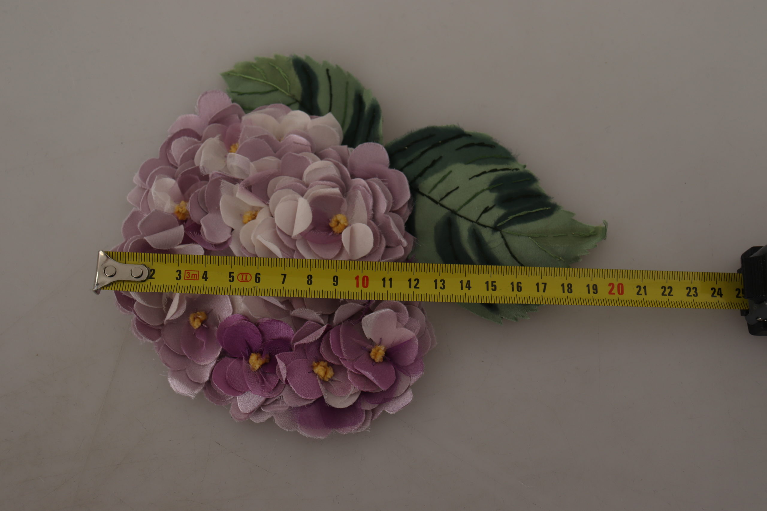 4058260.jpg Elegant Purple Floral Silk Blend Brooch - Image 6