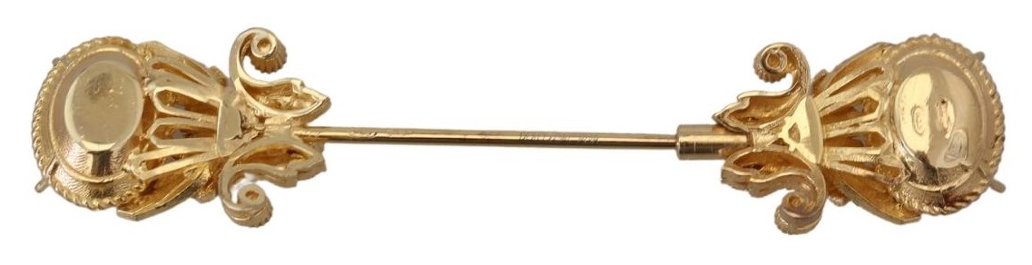 4058278.jpg Elegant Gold-Toned Sterling Silver Brooch - Image 3