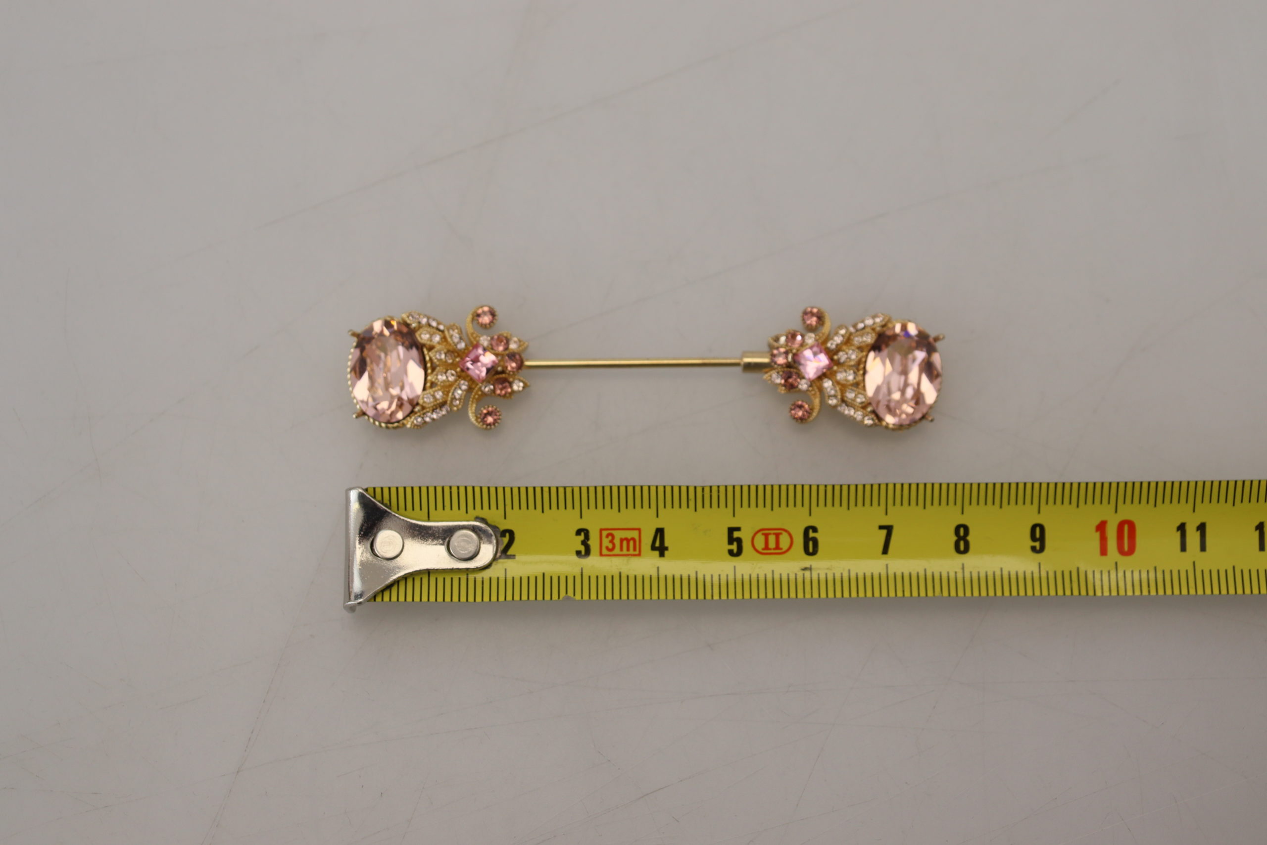 4058283.jpg Elegant Gold-Toned Sterling Silver Brooch - Image 6