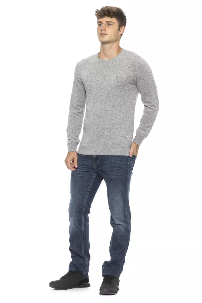 4116711.webp Silver Wool Men's Sweater - Image 4