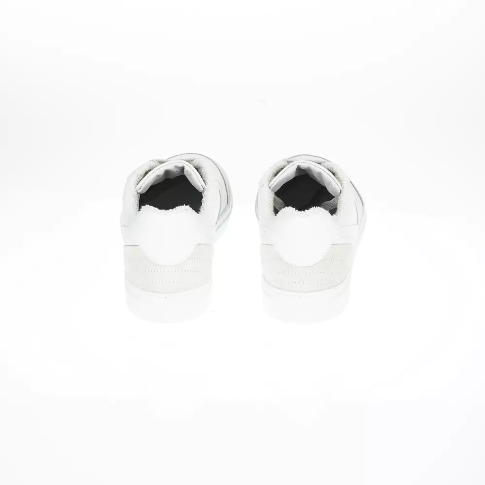 4118487.webp Two-Tone Leather Lace-Up Sneakers - Image 4