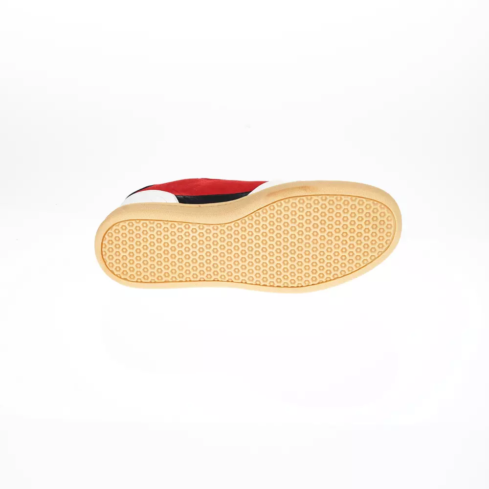 4118528.webp Tricolor Leather Sneaker with Contrast Sole - Image 5