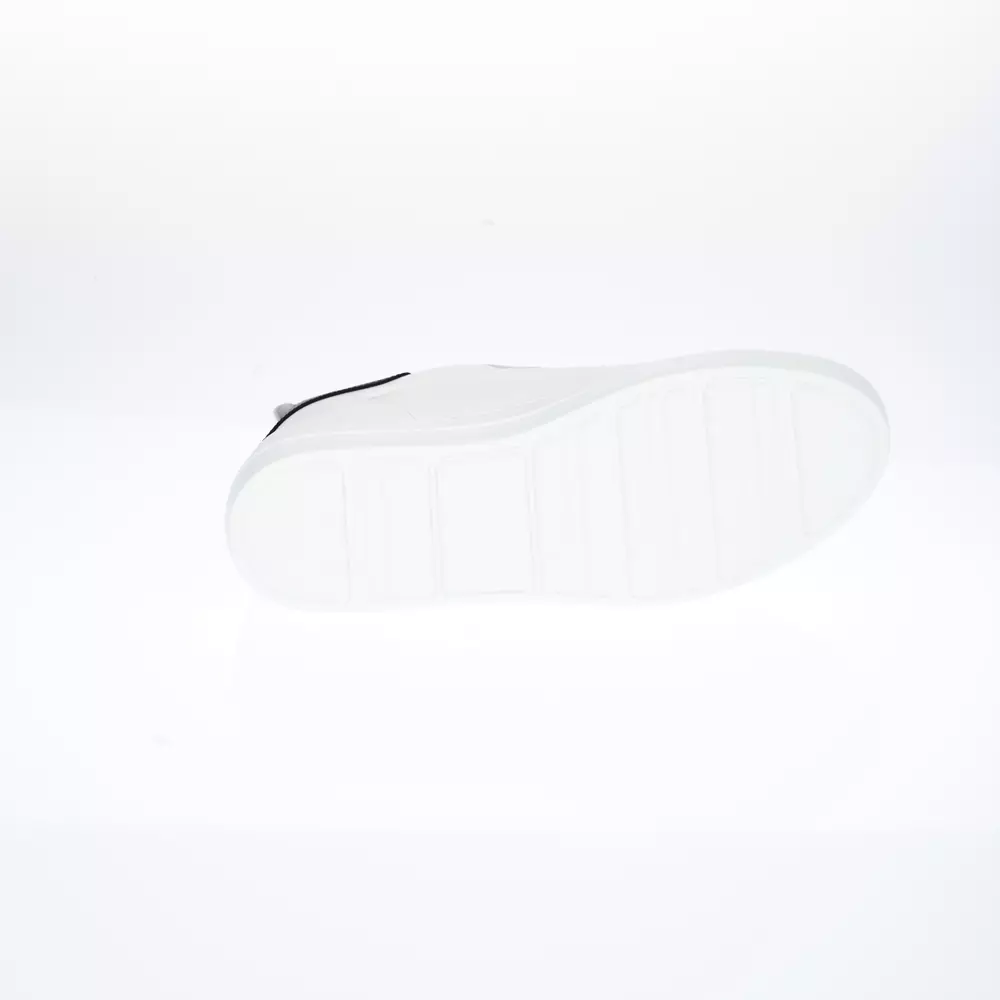 4119877.webp Elegant White Monocolor Leather Sneakers - Image 5