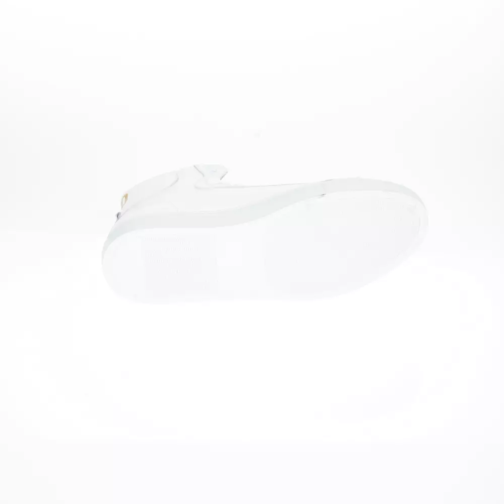 4119878.webp Monochrome Leather Lace-Up Sneakers - Image 5