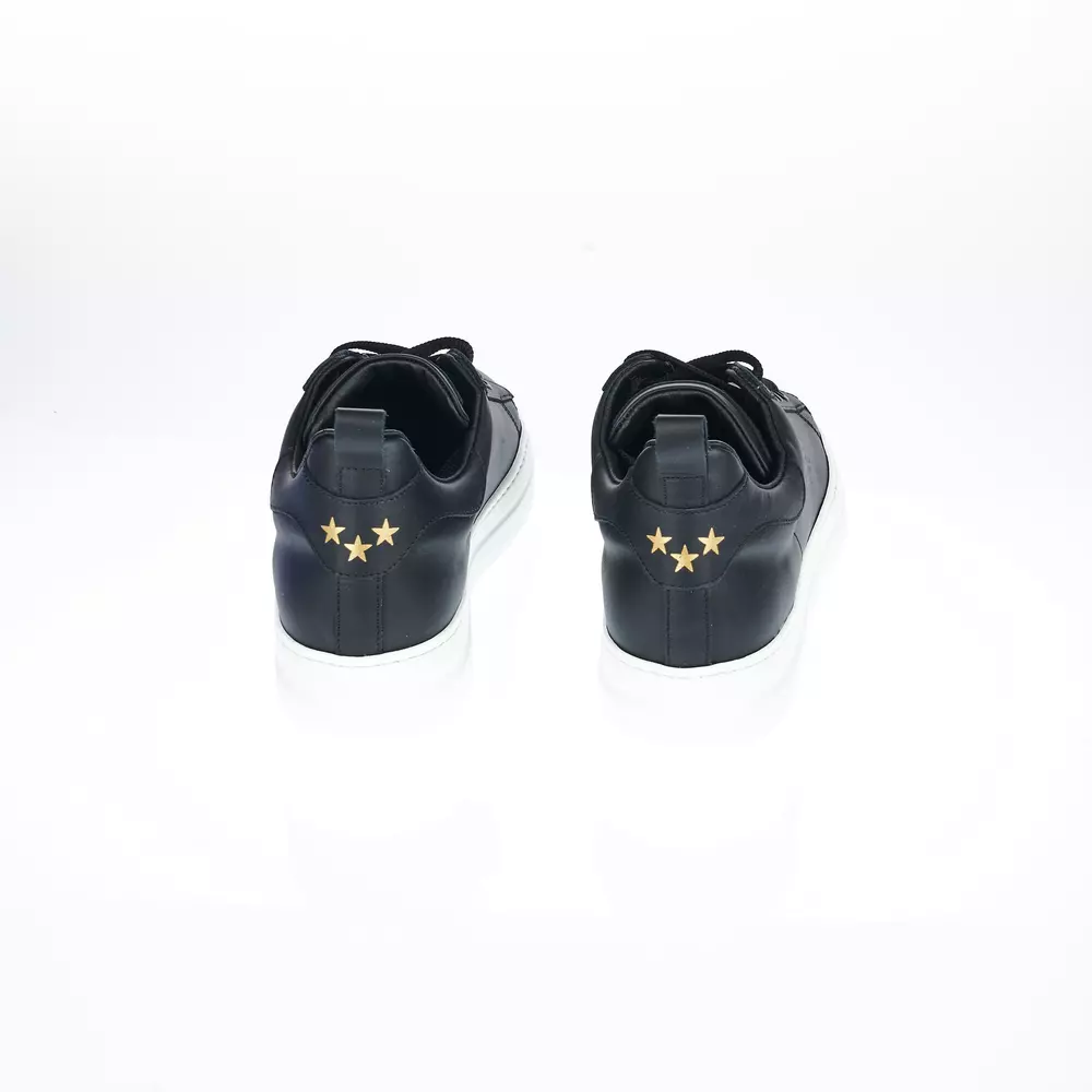 4119879.webp Sleek Monochrome Leather Sneakers - Italian Crafted - Image 4