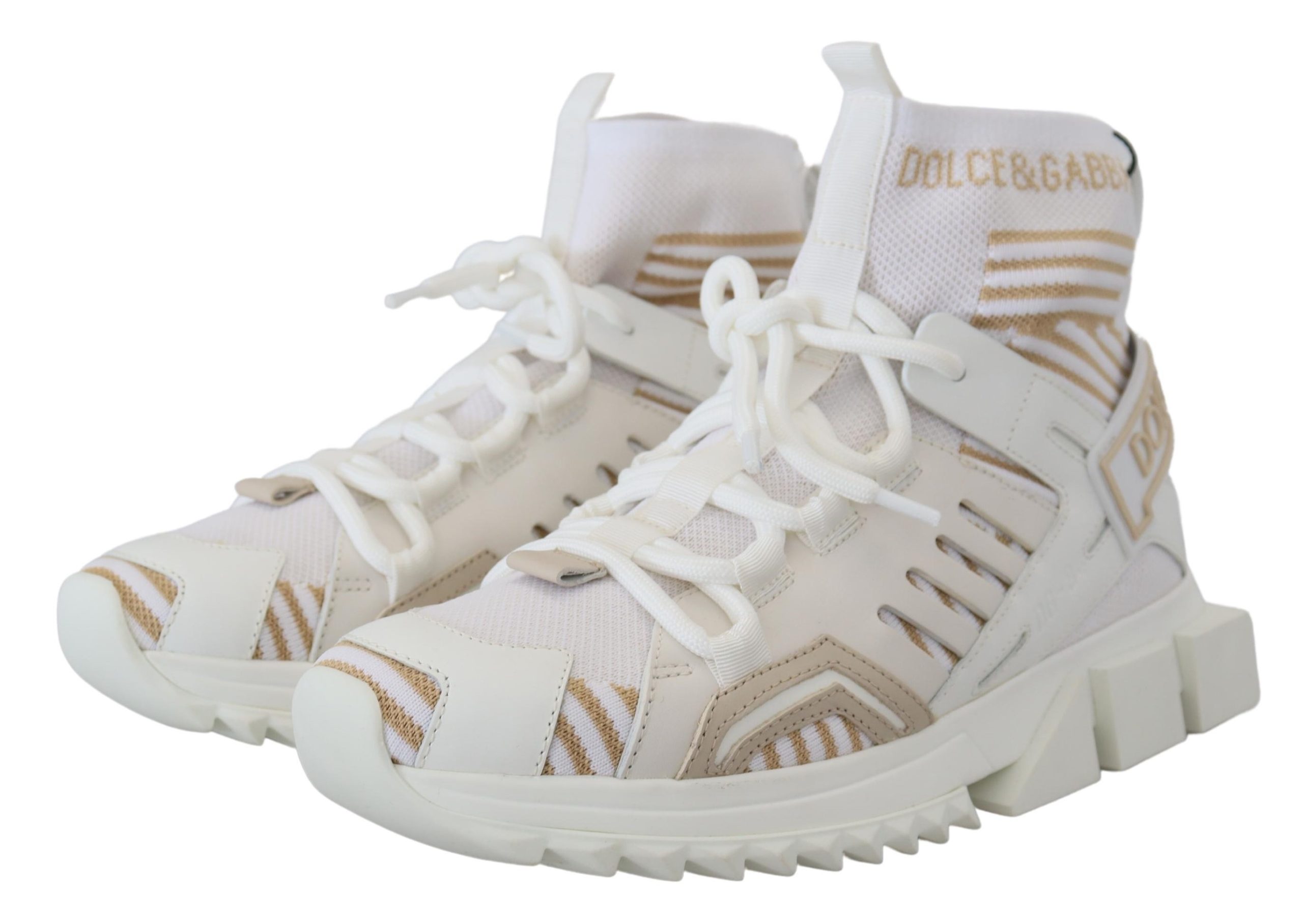 4120785.jpg Elegant White Beige SORRENTO Sneakers - Image 2